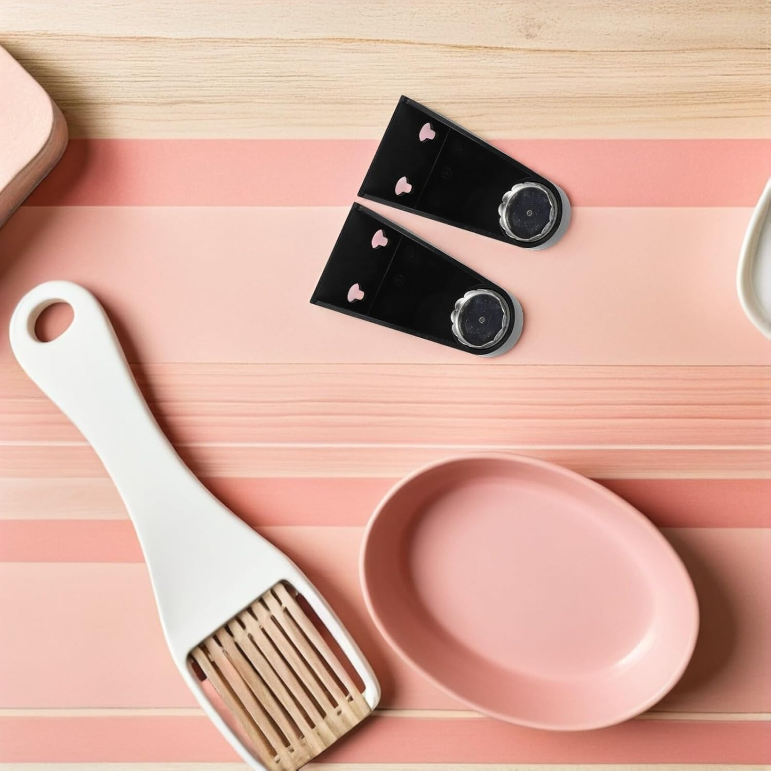 Magnetic Soap Rack 2Pcs Black Wall Hanging Soap Holder Shower Storage Rack for Bathroom Organizing image number 2