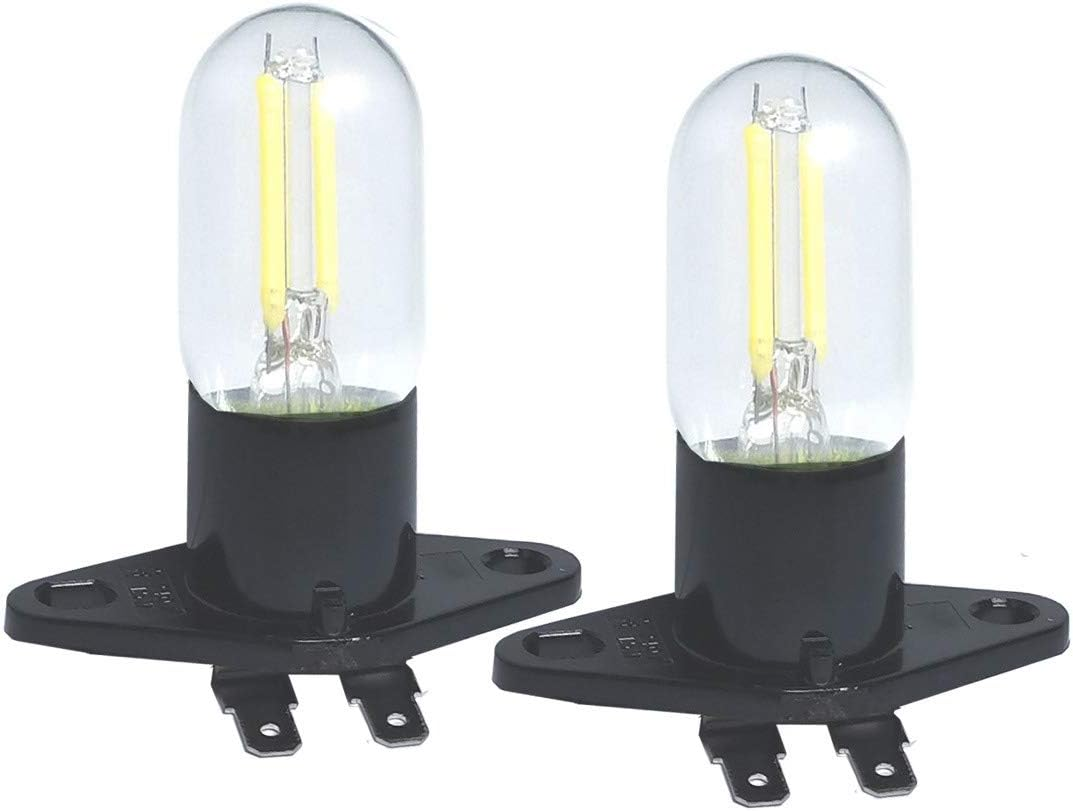 QLEE LED Microwave Bulb 1.5 W Z187 240 V Filament Light 20 W Equivalent Bulb Lamps for Refrigerator Microwave Cooker Hood Indicator Light Microwave Lamp