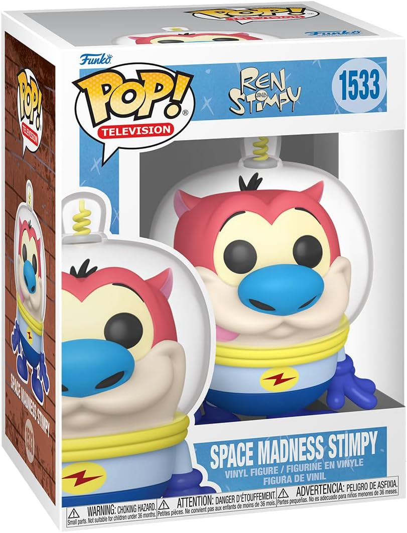 FUNKO POP! TELEVISION: Nickelodeon Rewind - the Ren & Stimpy Show, Space Madness Stimpy image number 4