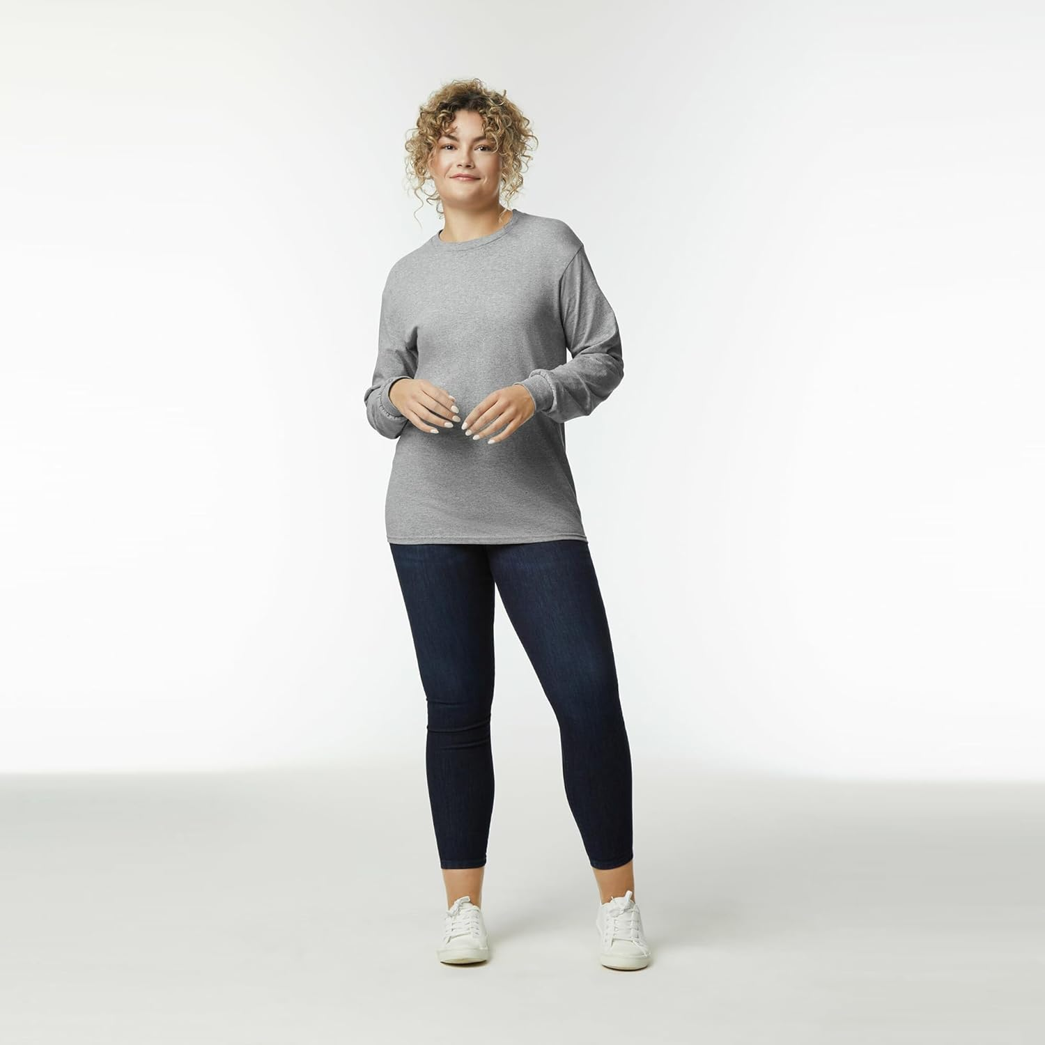 Gildan Men'S Ultra Cotton Long Sleeve T-Shirt (Pack of 2) image number 5