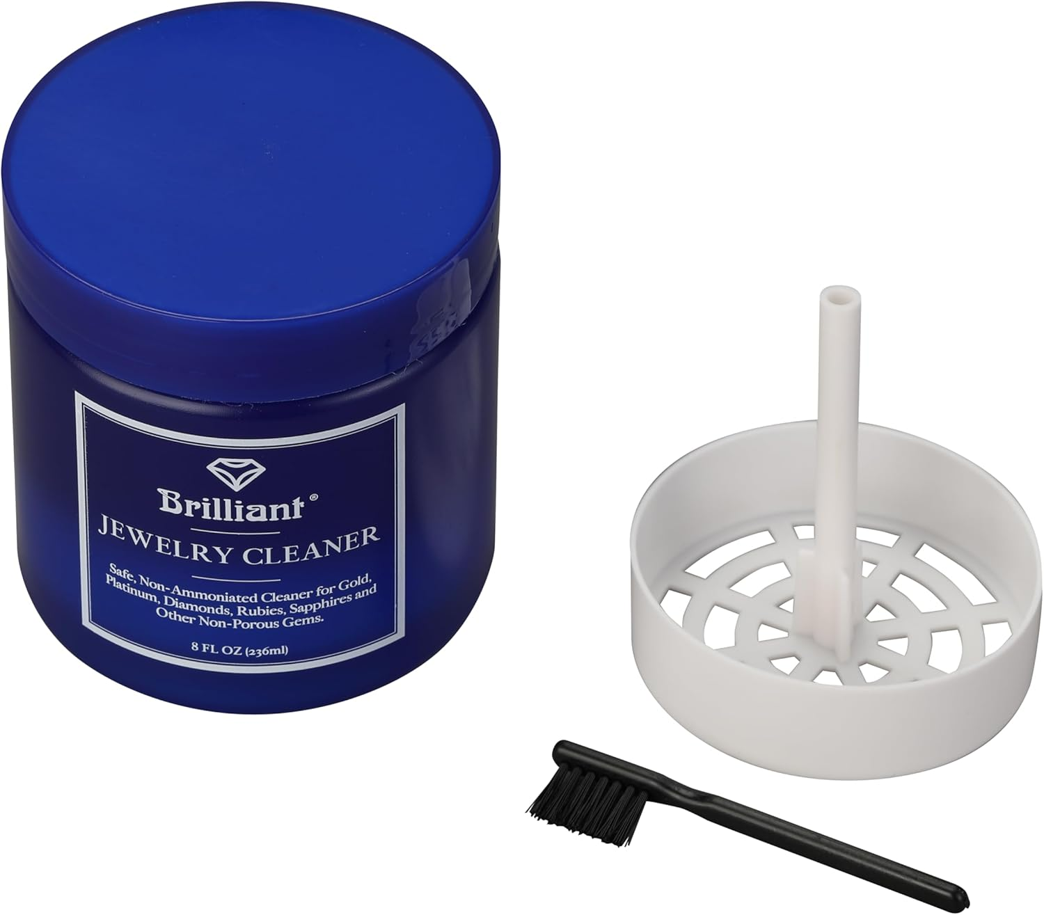 Brilliant 240Ml Jewellery Cleaner with Cleaning Basket and Brush image number 2