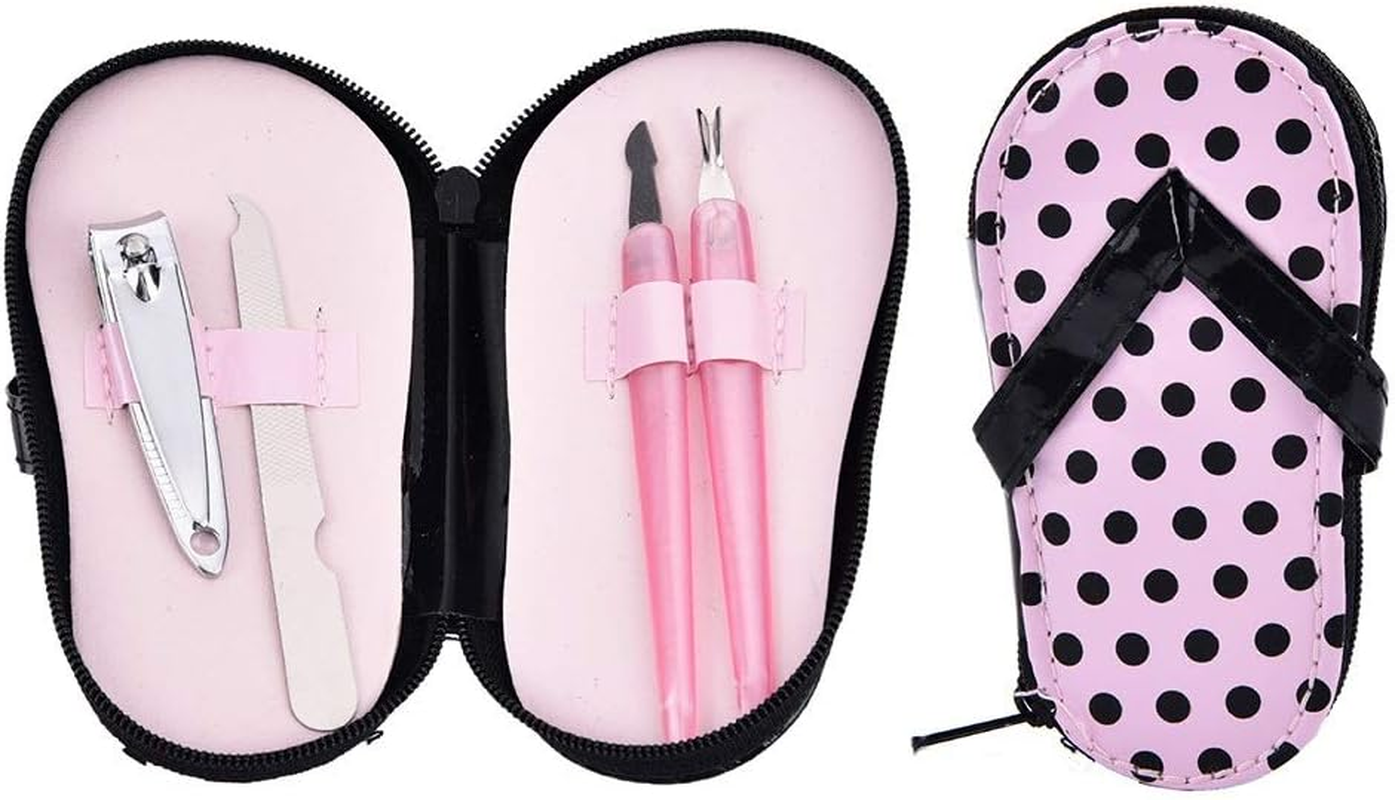 4Pcs/Set Travel Kit Nail Clippers Grooming Tool Stainless Steel Pedicure Manicure Set with PU Box Nail Care 4.3 X 2.2Inch Zhengpingpai image number 1