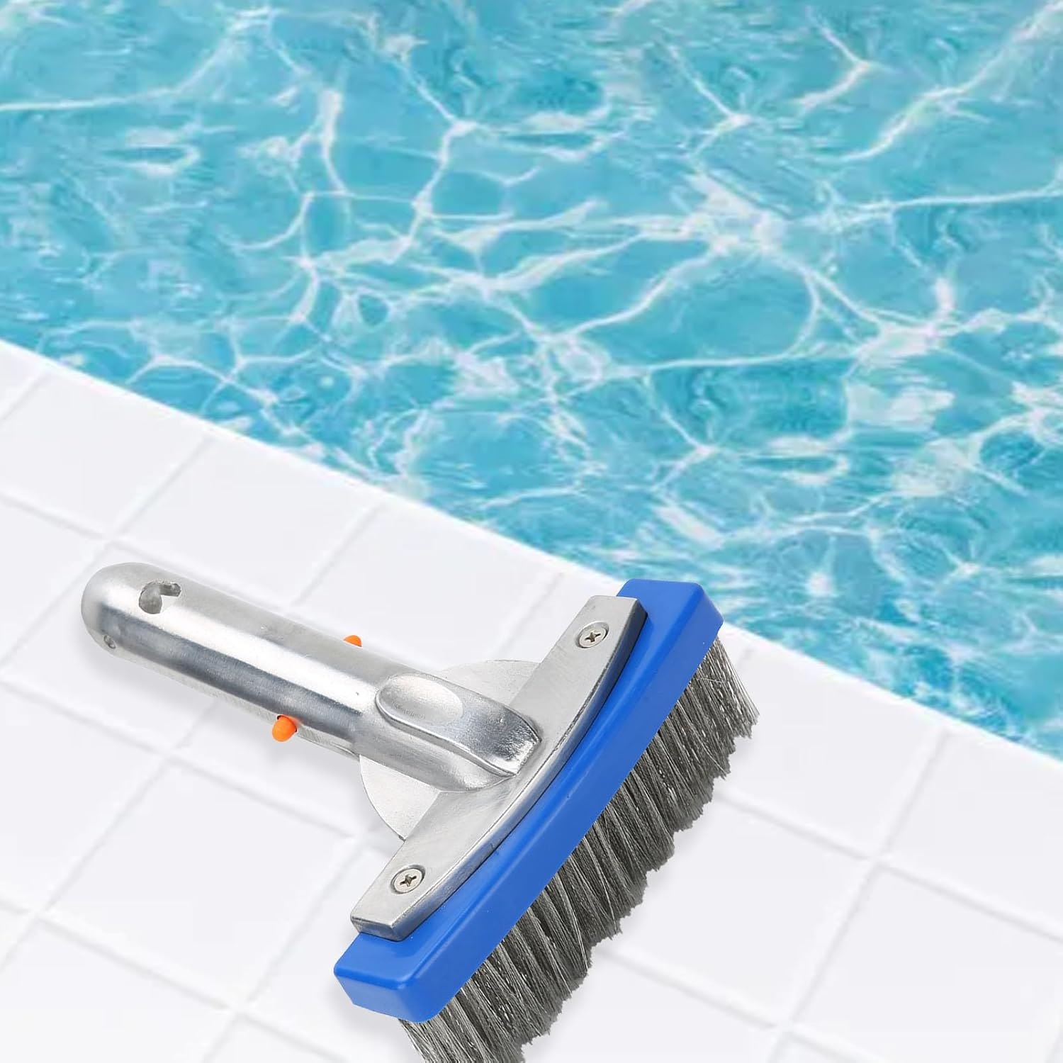 High Efficiency 5.5In Swimming Pool Stainless Steel Brush for Spa Pond Floor Wall Equipment with Installation - Pool Brushes image number 4