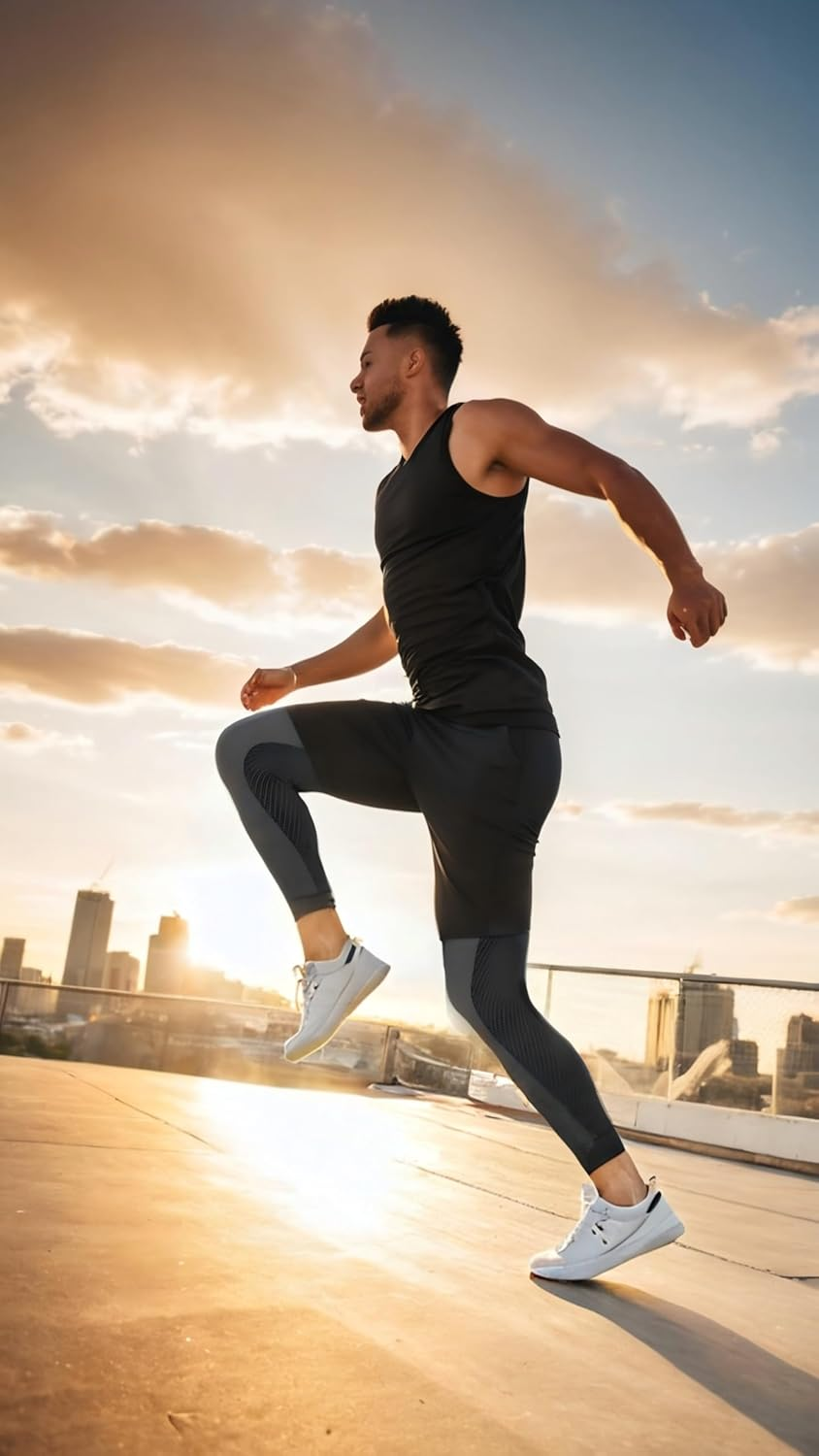 Generic Compression Leg Sleeves - Boost Performance, Reduce Swelling, Support for Sports, Arthritis & Varicose Veins - Unisex-Adults, X-Large, Solid, Sporty image number 5