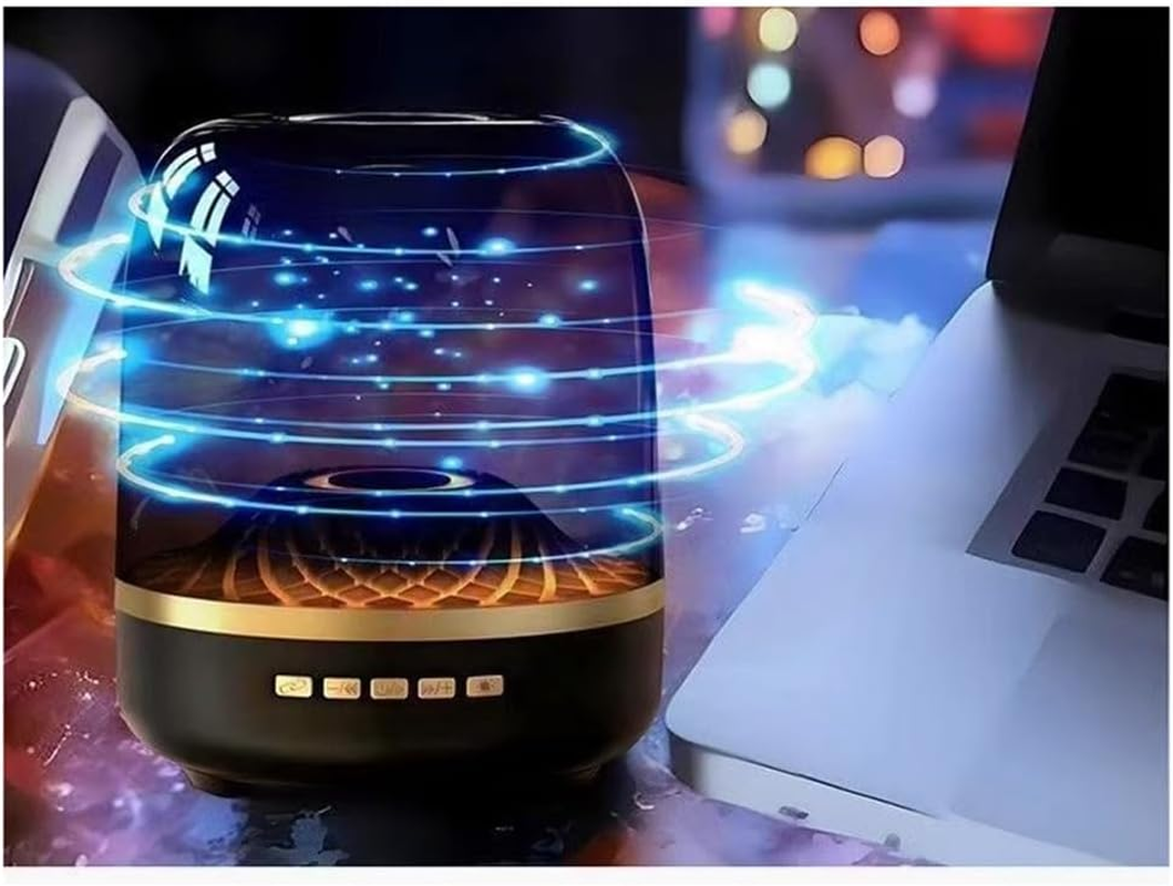 RGB Atmosphere Colorful Glass 4 Speakers Home High Volume Wireless Bluetooth Sound Box Subwoofer Small Speaker image number 6