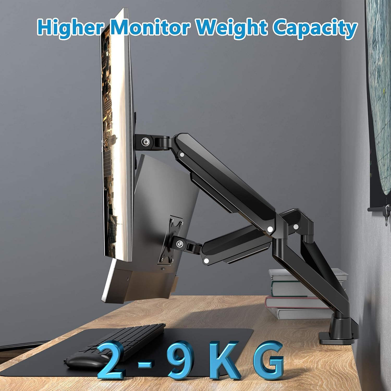 FORGING MOUNT Dual Monitor Desk Mount, Full Motion Dual Monitor Arm Gas Spring for 13"- 32" Computer Monitorfrom 2Kg to 9Kg image number 5