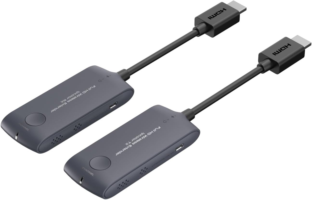 Premiumcord HDMI Mini Wireless Extender to 20 M, Full HD 1080P 60Hz, 5Gbps, HDMI1.4, HDCP2.2, Black image number 2