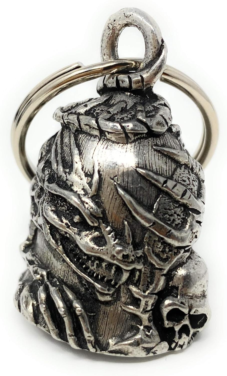 Bravo Bells Skull Dragon Bell - Biker Bell Accessory or Key Chain for Good Luck on the Road image number 1