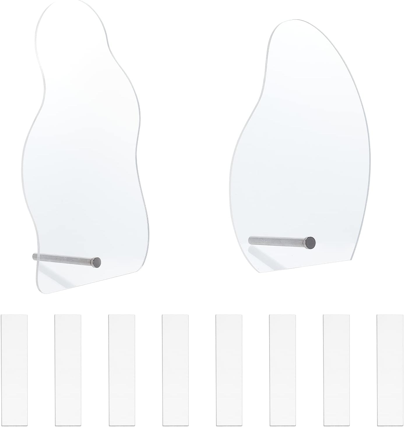 PH Pandahall 2 Sets Nail Art Display Board, 50Pcs False Nail Tips Sample Display Acrylic Nail Practice Board Fingernail Display Polish Stands Showing Holder for Nail Art Design Display Manicure Tool image number 6