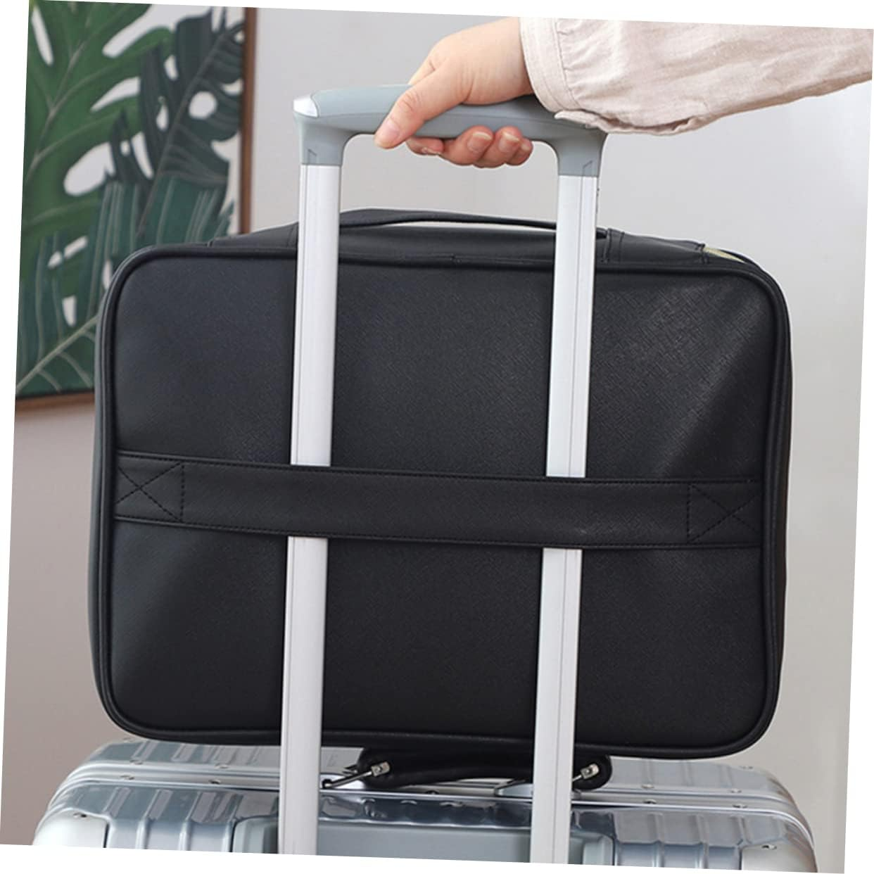 Fireproof Money Safe Document Bag Fireproof File Bag Safety Security Organizer image number 6