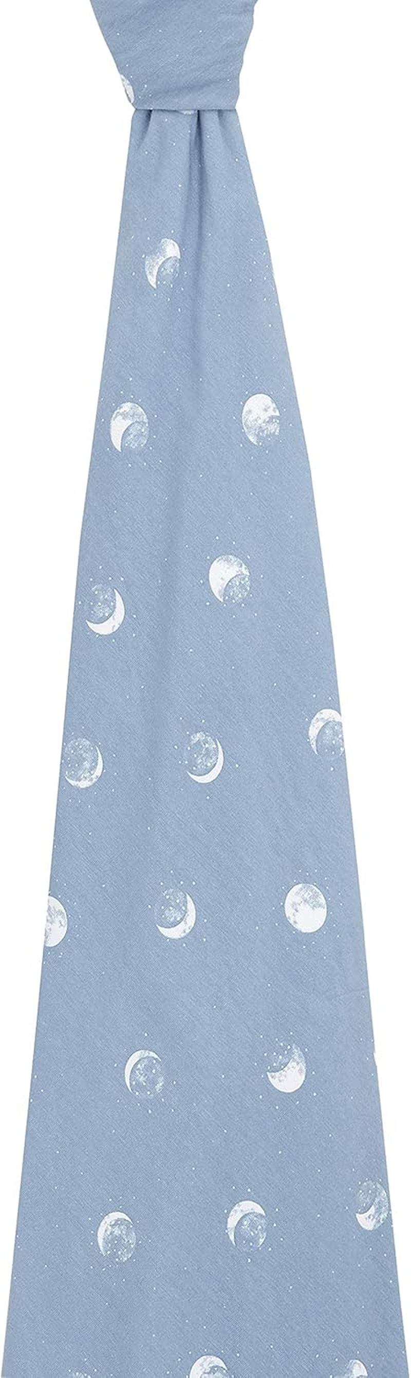 Aden + Anais Comfort Knit Baby Swaddle Blanket for Newborn Girl and Boy, Super Soft Cotton with Spandex, Versatile Stroller Cover, Burp Cloth, Nursing Shield, 47 X 47 Inch, Blue Moon image number 5