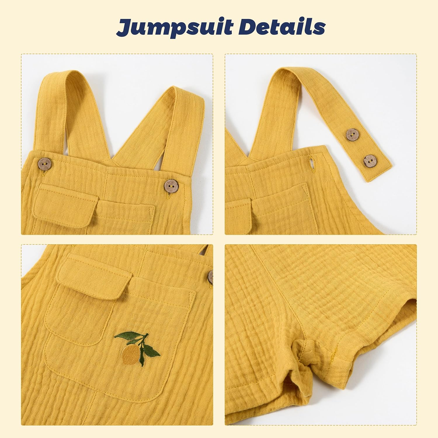 Volunboy Baby Boys Summer Clothes Stripe T-Shirt Shortall Set Toddler Short Overalls Cotton Unisex Jumpsuits image number 2