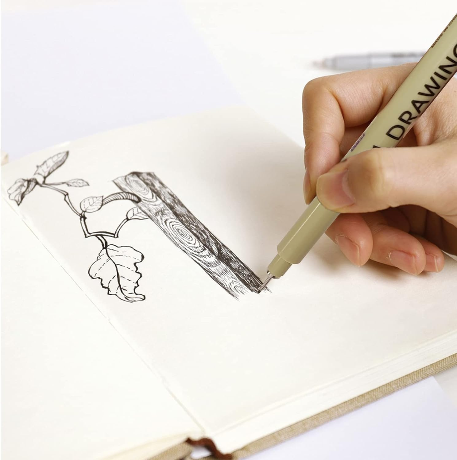 16Pcs Black Micron Pen Set, Micro Fine Liner Drawing Art Pens, Micro Pen Fine Liner Ink Set, Micron Pens for Artist Illustration, Sketch Outline, Technical Drawing image number 4