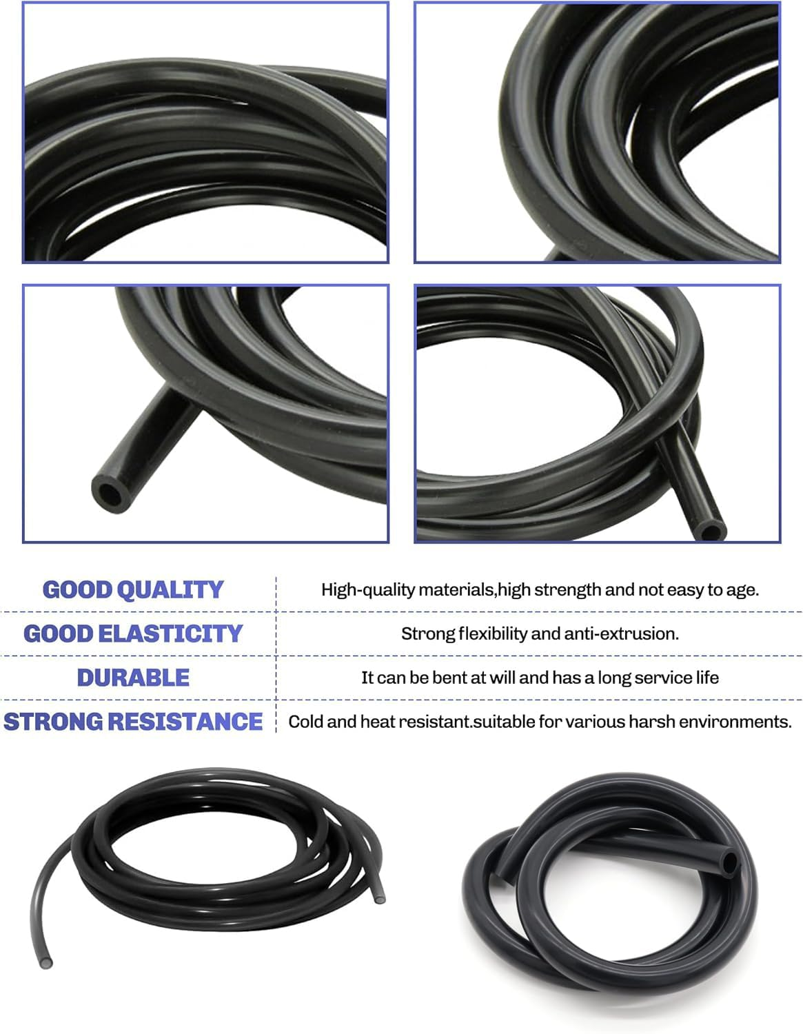 WEZCHUGHAOL Silicone Tubing (12X18Mm & 8X12Mm) - Flexible Rubber Tubing for Kitchen, Home, Industry, Agriculture, Lab & Hydroponics - Durable & Safe (8X12Mm) image number 6