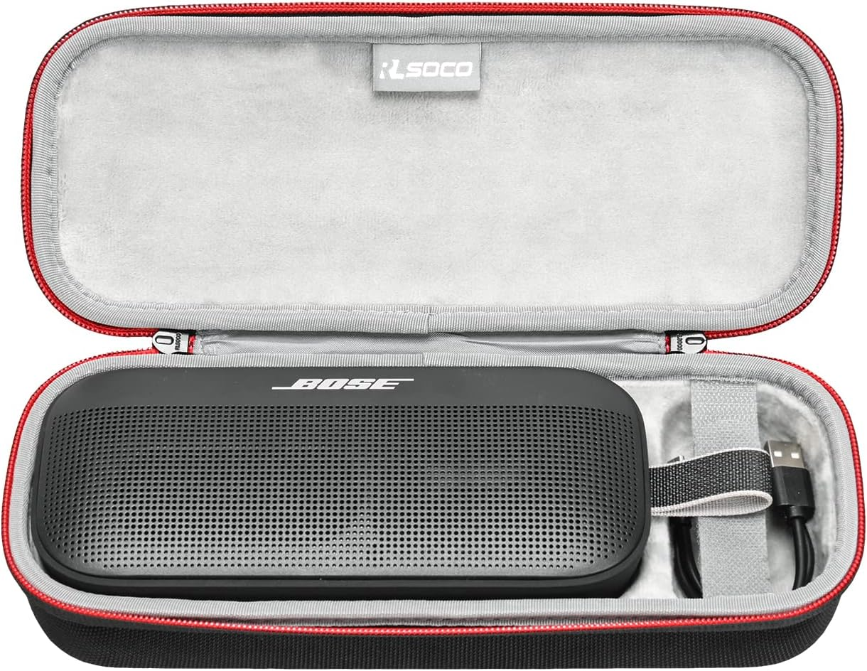 RLSOCO Carrying Case for Bose Soundlink Flex Portable Bluetooth Speaker (2Nd Gen) - Grey Case
