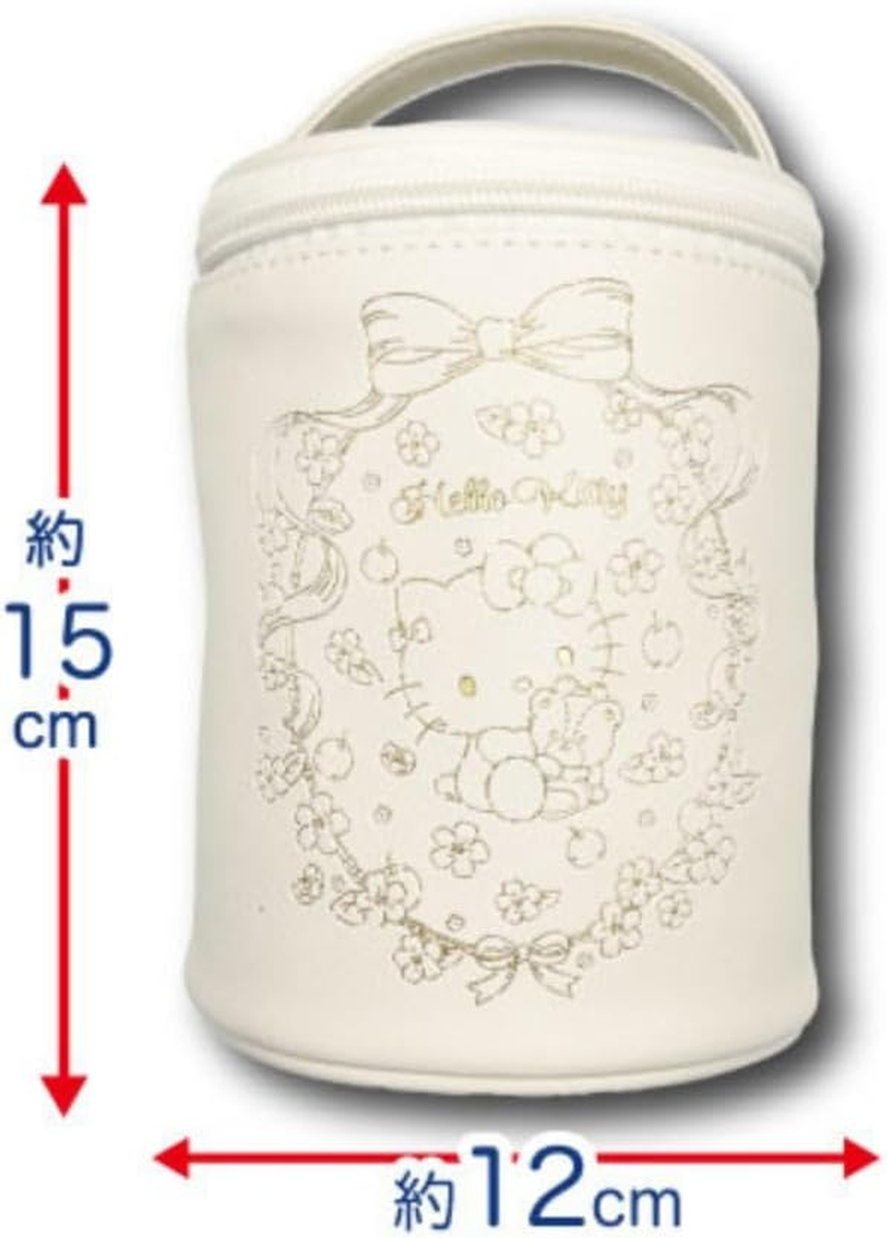 Hatayama Shoji Sanrio 34202872 Mini Vanity Pouch, Girly Hello Kitty, Approx. 5.9 X 4.7 X 4.7 Inches (15 X 12 X 12 Cm)