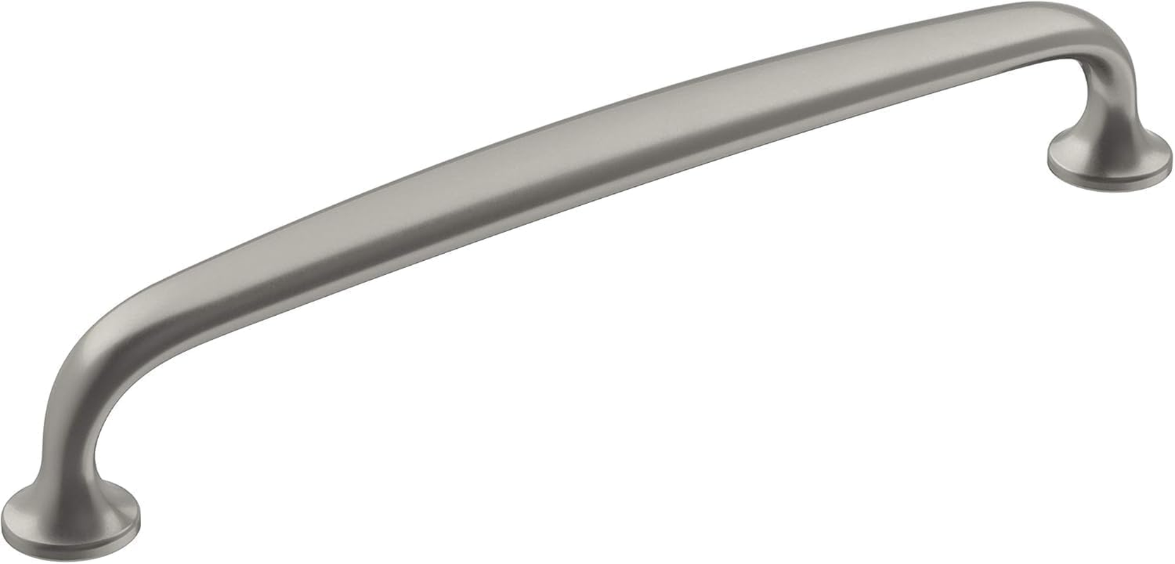 Amerock | Cabinet Pull | Satin Nickel | 6-5/16 Inch (160 Mm) Center-To-Center | Renown | 1 Pack | Drawer Pull | Cabinet Handle | Cabinet Hardware image number 1