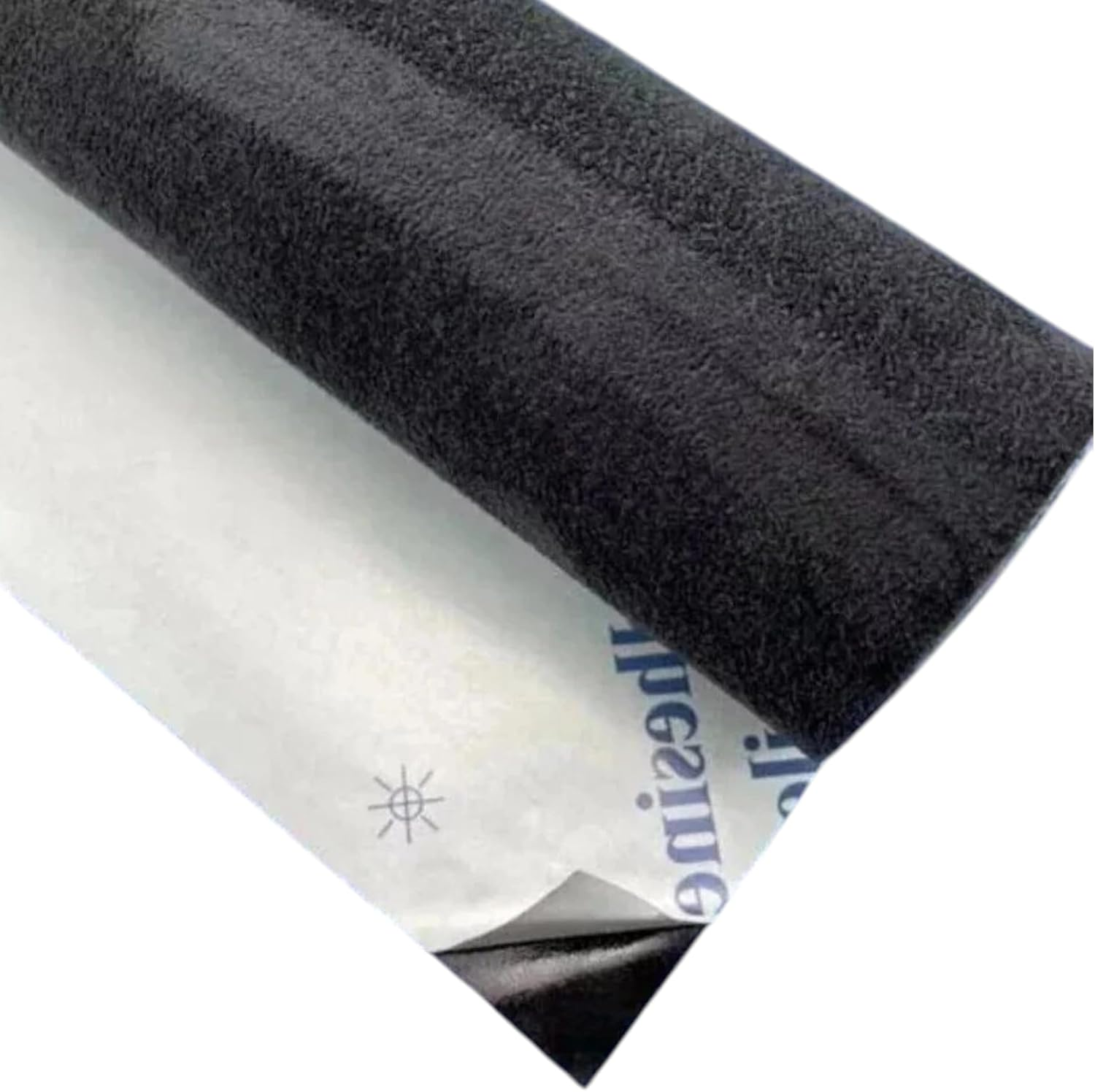 Self Adhesive Alcantara Style Warp (Black Colour)