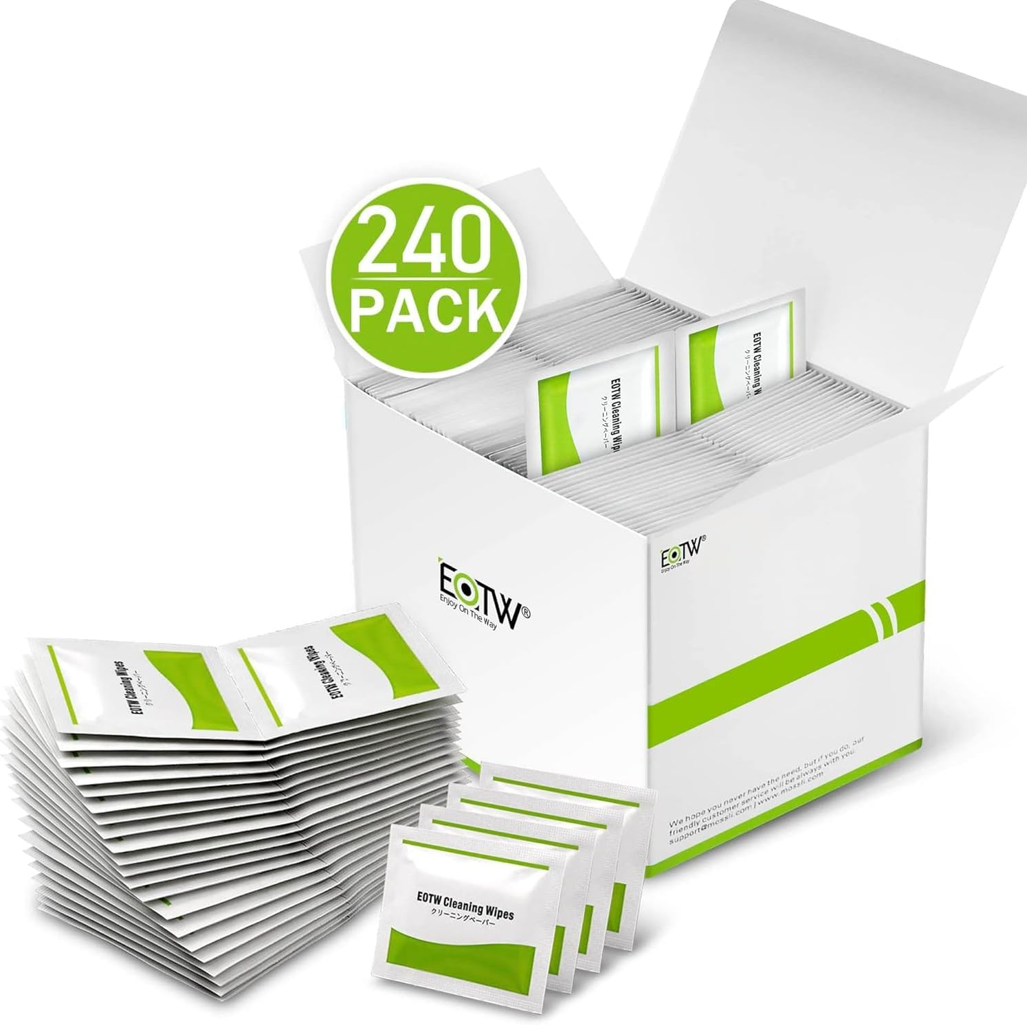 EOTW Screen Cleaner Wipes, Individually Wrapped for Computer, Monitor, Laptop, Ipad, Mobile Phone, LCD TV, Tablet PC, Keyboard Cleaning Kit [Pack of 240]