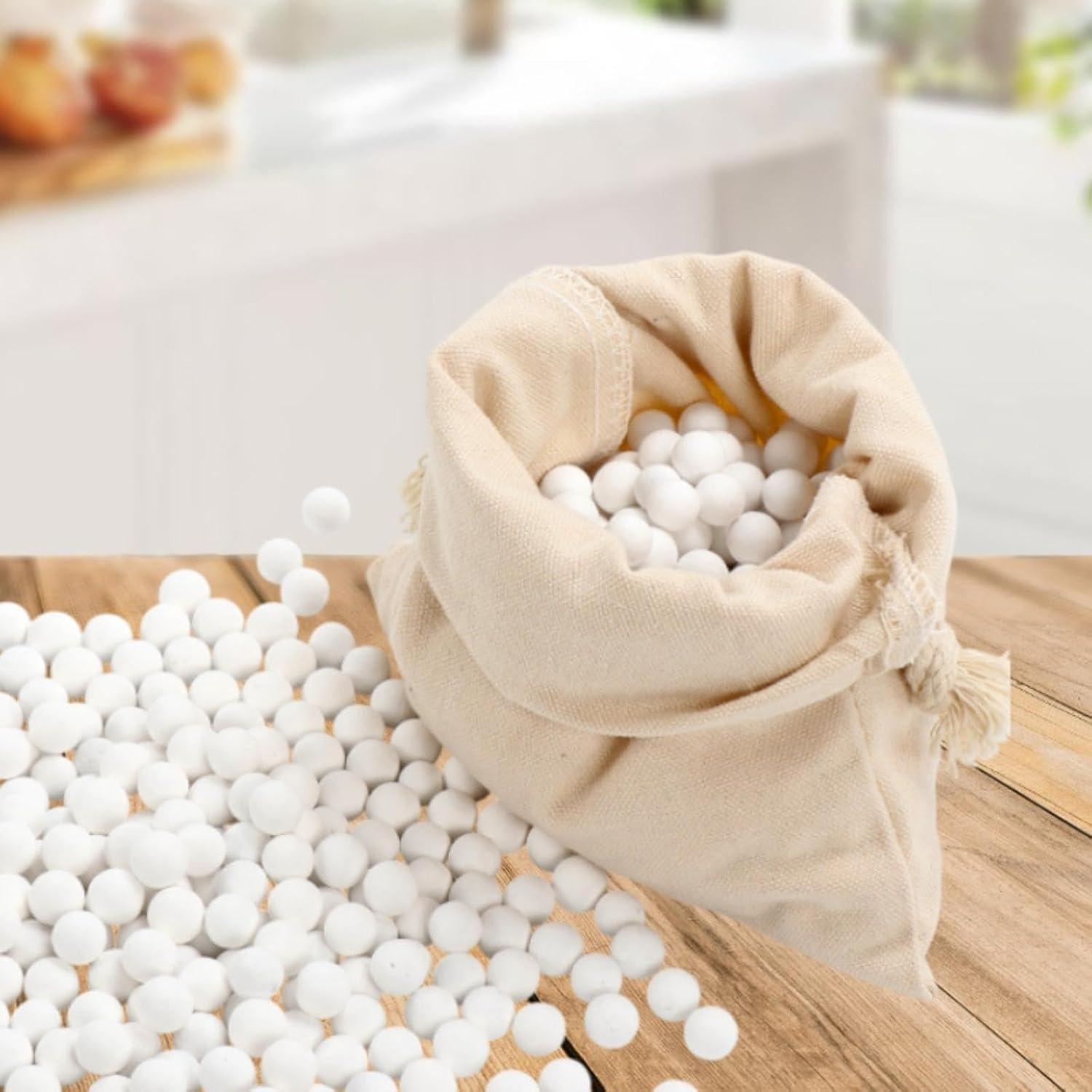 10Mm Ceramic Pie Weights with Cotton Bags, Reusable Pie Weights for Baking, Natural Ceramic Baking Beans 500G image number 1