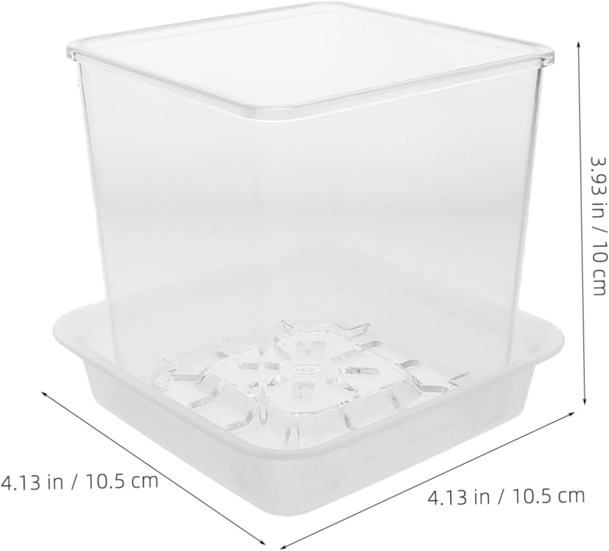 NAMOARLY Interactive Mini Plant Pots Hydroponic Design for Root Growth Observation Boys and Girls Seedling Pots Planters for Indoor Gardening Educational Planters