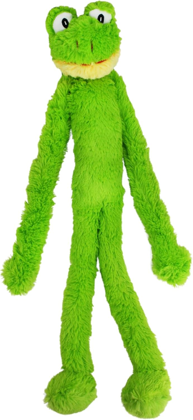 Multipet Swingin Slevin XXL Oversized 27-Inch Green Frog Plush Dog Toy, Large Breeds image number 3