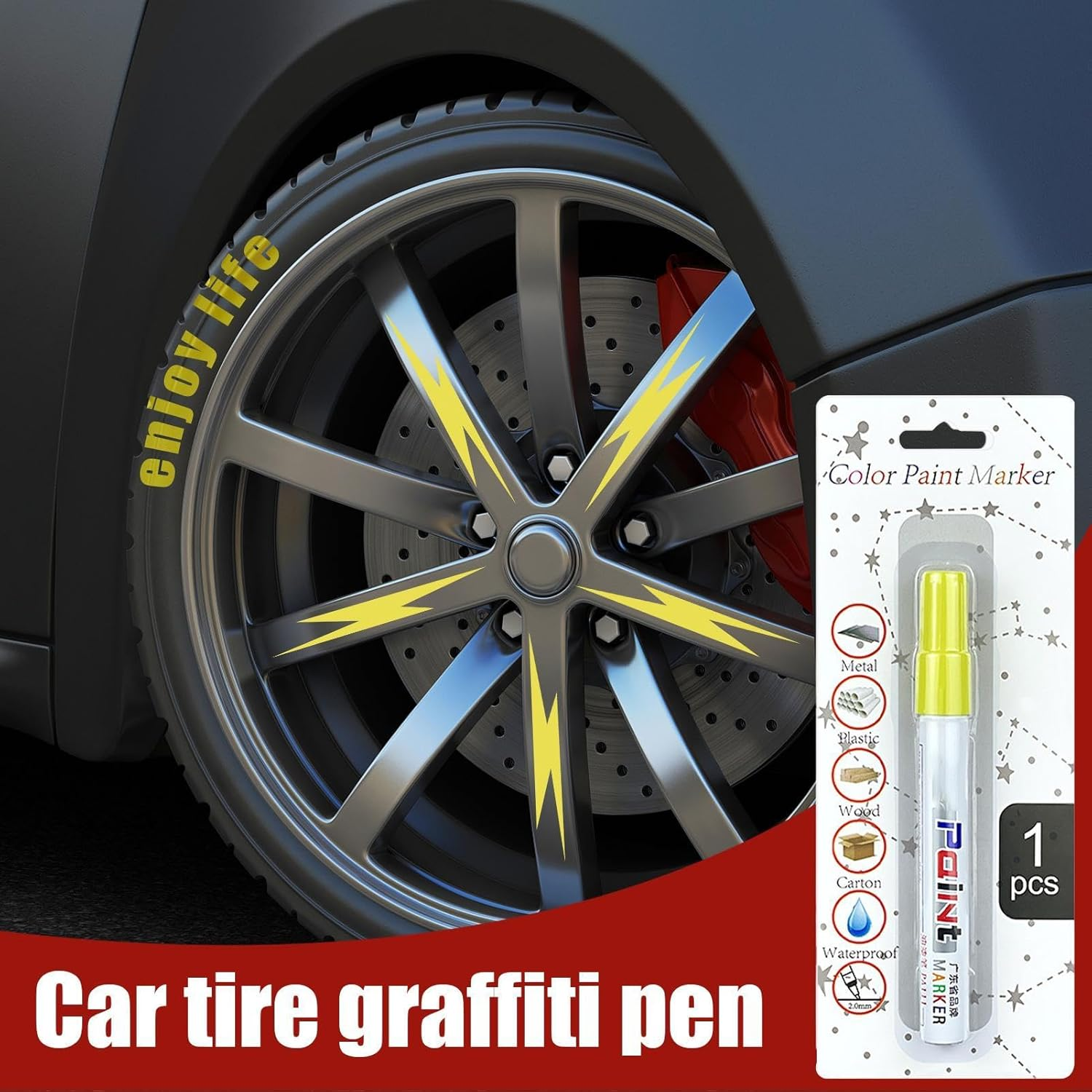 Car Paint Pen, Portable Auto Scratch Repair Pen Set, Fast Drying Automotive Touch up Primer, Multifunctional Vehicle Paint Restorer for Scratches, Water, Dirt Protection