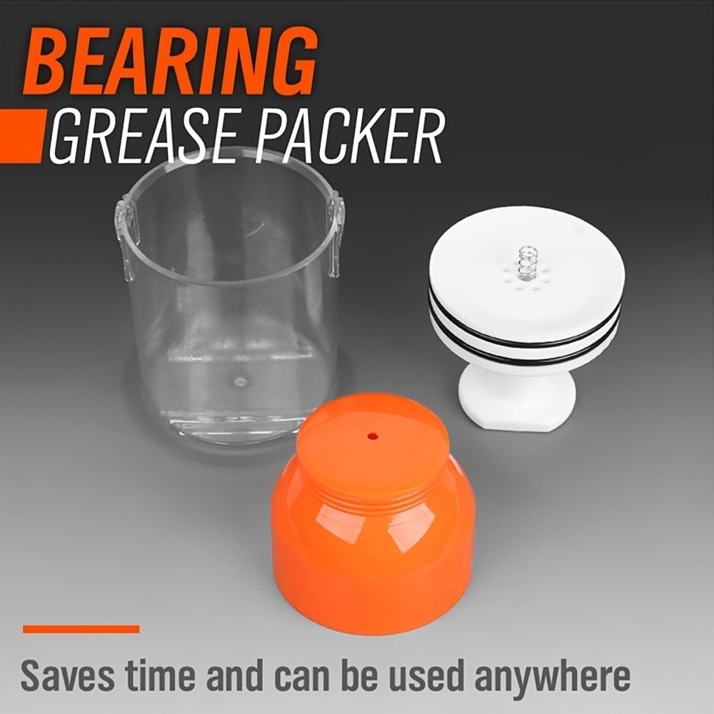 Handy Packer Bearing Packer, Wheel Bearing Packer Tool （Ship Out a Mixture of Red and Orange Items.）