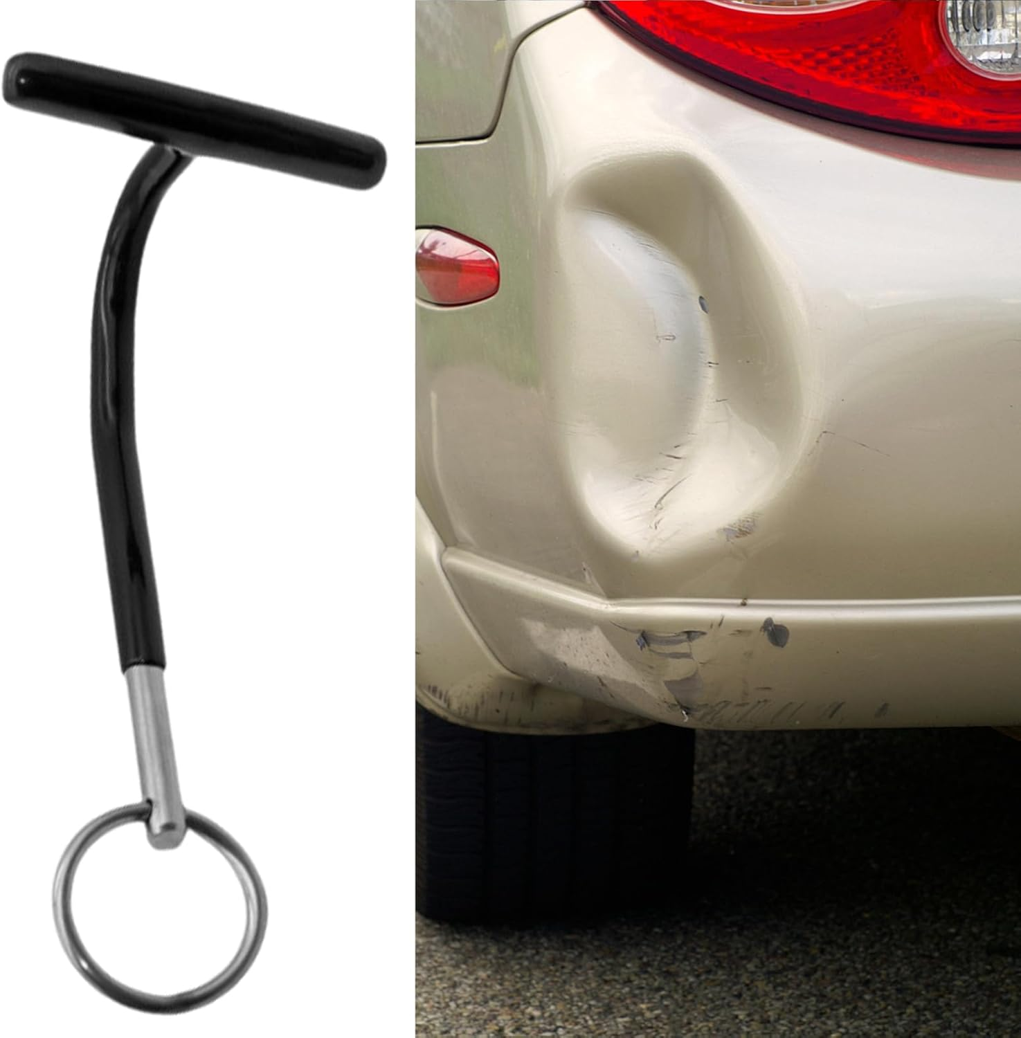 Dent Remover | Auto Dent Puller Kit,Leverage Accessories Equipment Pullers T-Lever Rod Hanger Extractor for Fridge Automotive Shop Garage Bumper image number 2