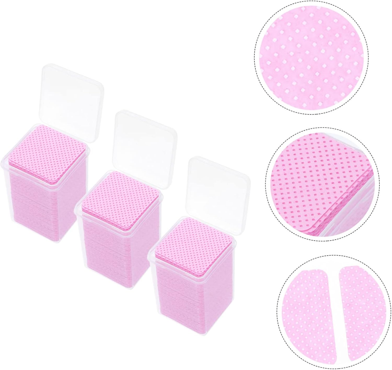 PLAFOPE Travel 600Pcs Lash Extension Glue Wipers Easy to Carry No Dregs No Chips for Business Trips Vacations image number 4