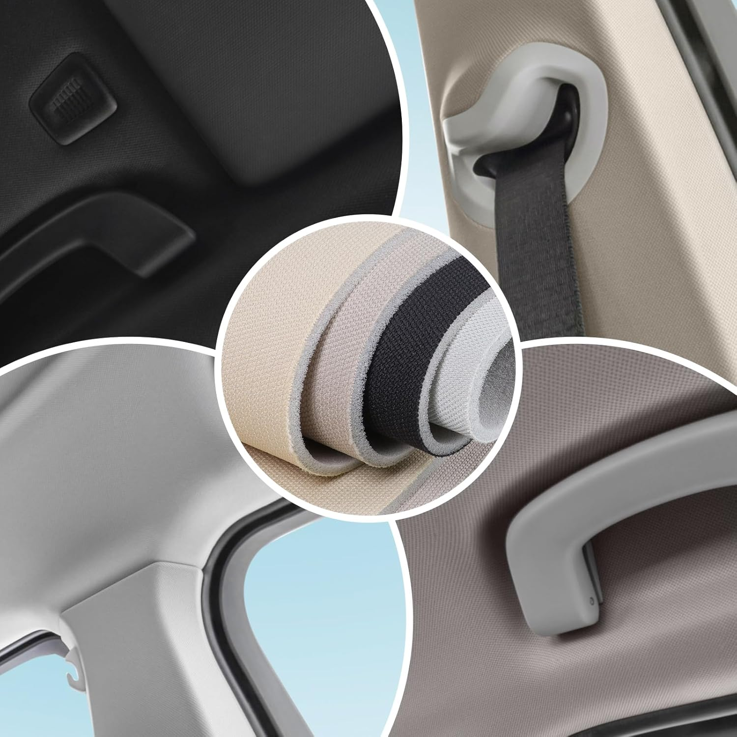 Foam Backed Automotive Flat Knit Headliner Fabric Roof Lining Upholstery Craft Replace 1.5M Width (Grey, 1.5M X 2.2M) image number 4