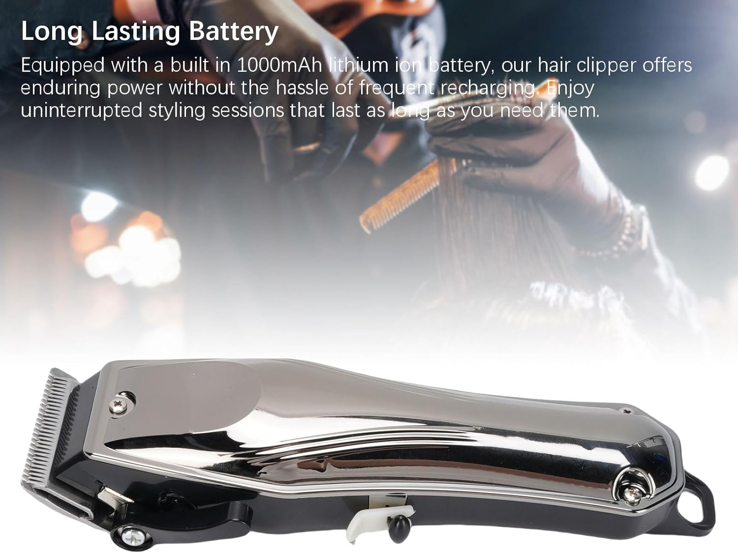 Pongnas Hair Trimmer for Men, Electric Hair Trimmer, Wireless Hair Trimmer Set, Beard Trimmer with LED Display, Travel Lock for Care in Home Salon and on the Go image number 1