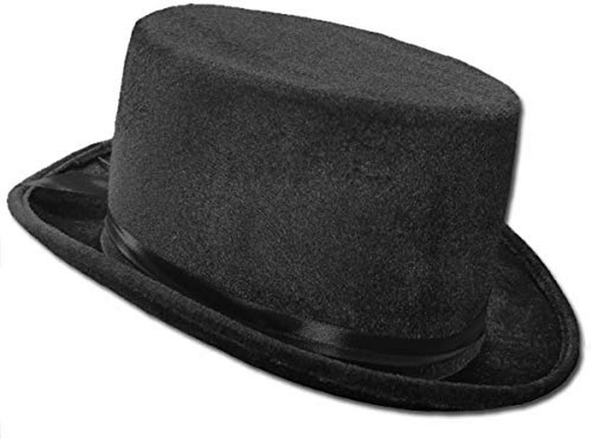 HTTO3865BK Velvet Top Hat - Black