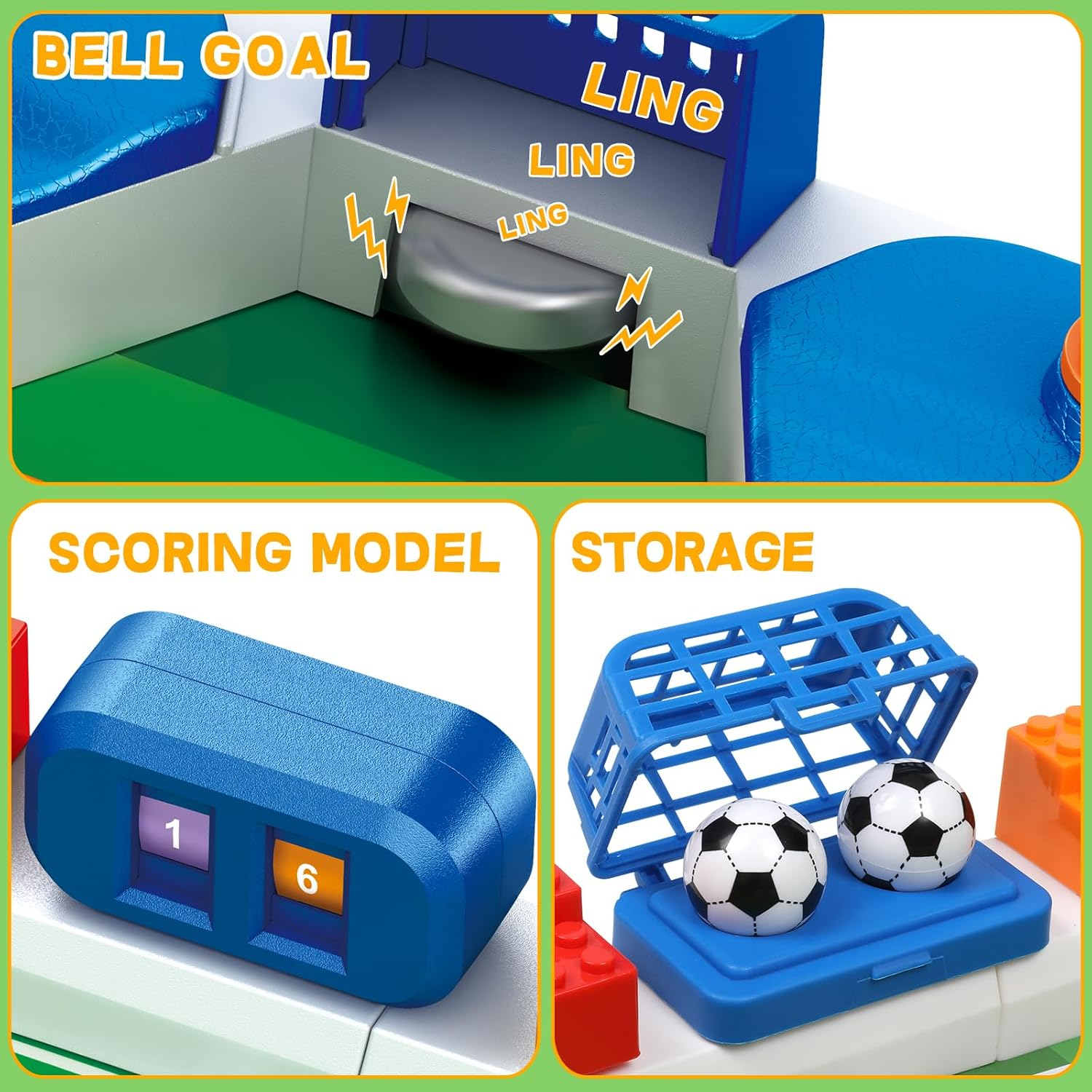 Mini Foosball Table Game for Kids Soccer Game Set Gifts Boys Toy Football Games Board for Indoor Sports Game Room Pinball Interactive Birthday Gift Toys for 3 4 5 6 7 8-12 Year Old Family Gatherings image number 3