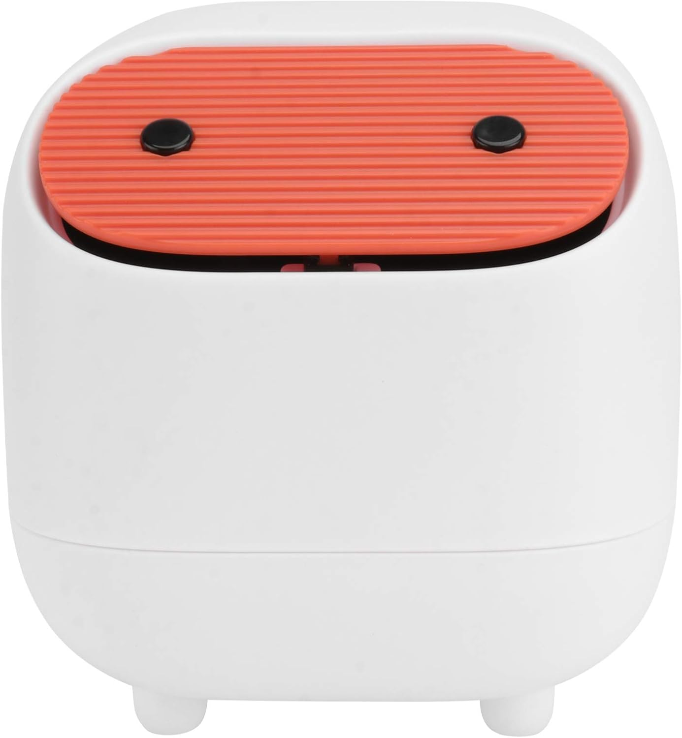 DOITOOL 1Pc Desktop Trash Can Paper Bin Children Room Trash Can Countertop Trash Can Plastic Rubbish Bin Desk Bin Tiny Mini Dresser Desktop Garbage Can Car Jewelry Plastic Pp Office White