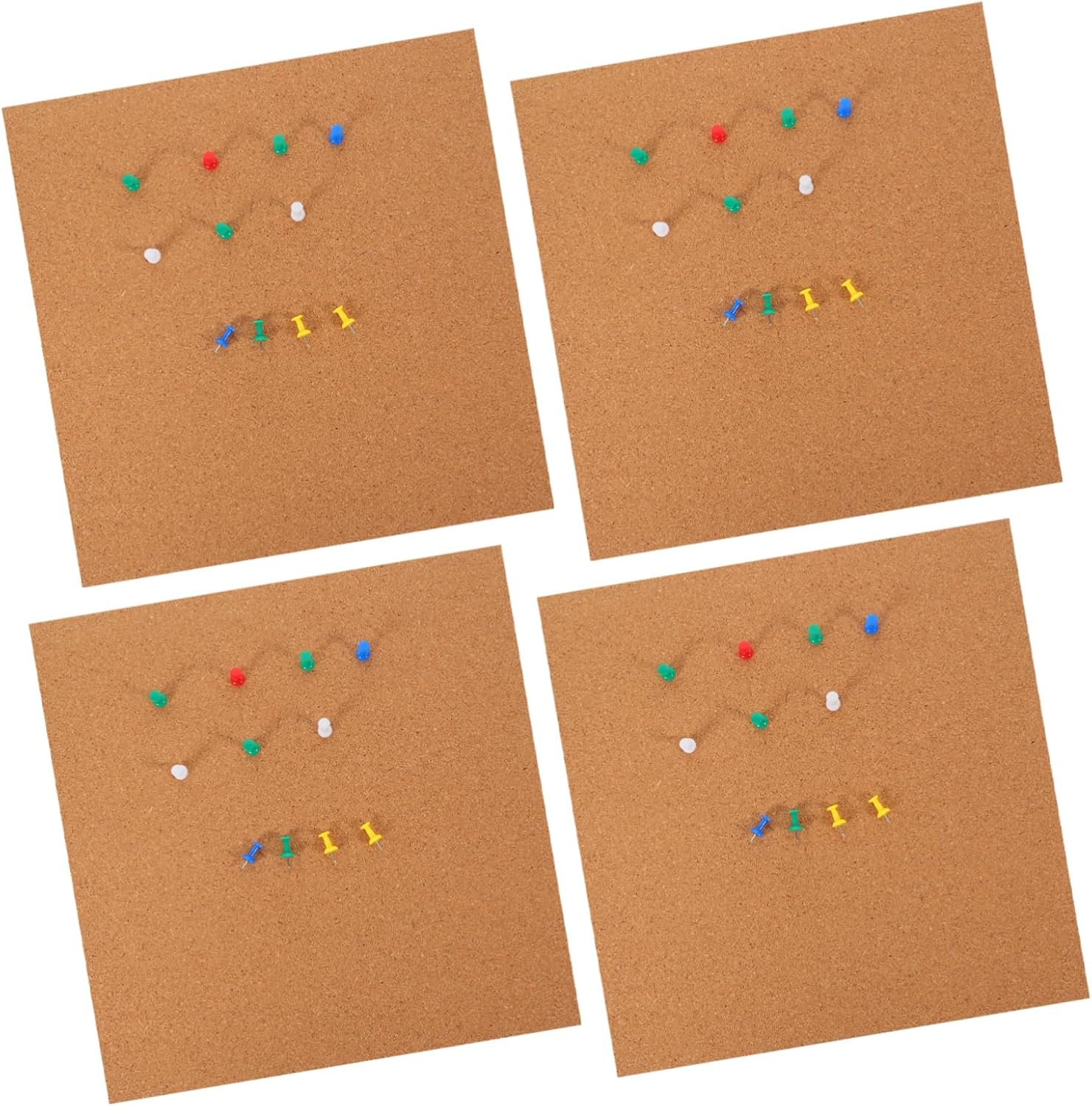 RORPOIR 1Set Self-Adhesive Cork Bulletin Board Notice Board for Classroom Home Office Creative Memo Display for Notes Photos Reminders Easy to Use image number 3