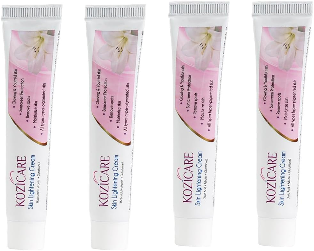 Kozicare Kojic Acid, Arbutin, Glutathione Skin Whitening & Lightening Cream,15G (Pack of 4) image number 5