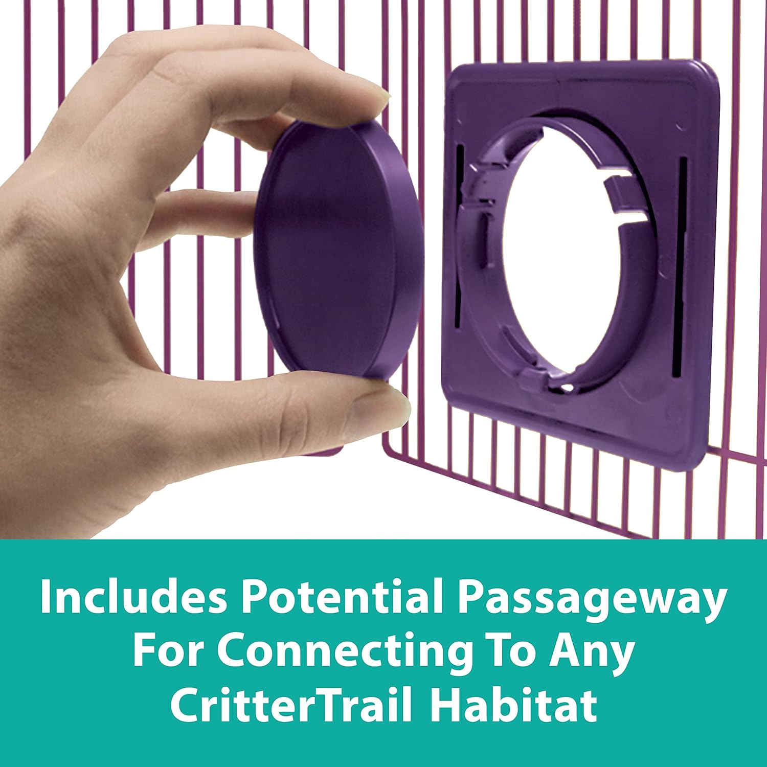 Kaytee Crittertrail Playpen with Mat for Pet Gerbils, Hamsters or Mice Blue Small image number 6