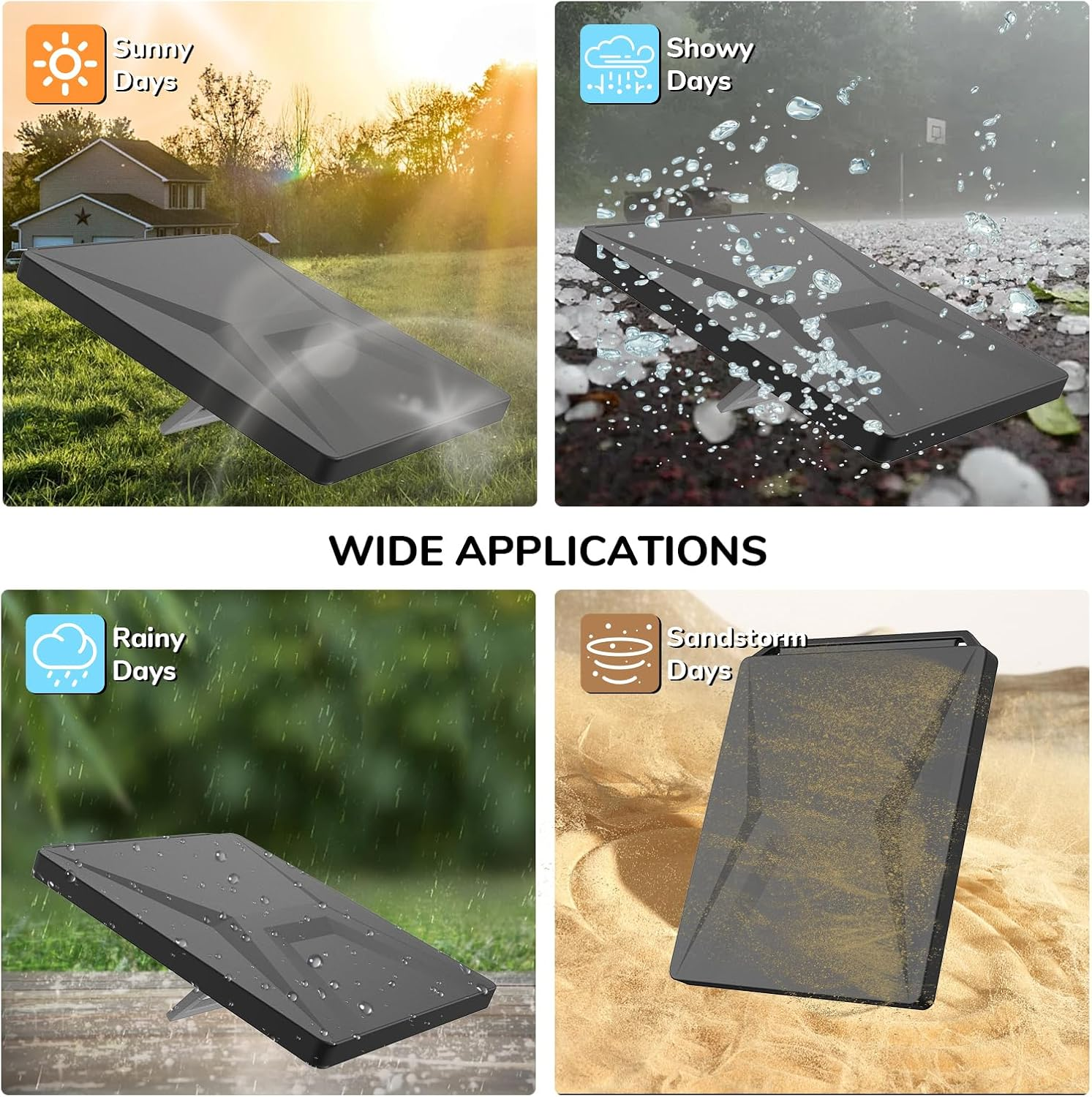 Daboot Starlink Mini Protector - Star Link Mini Case Silicone Cover for Mini Starlink Dishy Accessories Outdoor Travel Anti-Bump and Anti-Drop (White) image number 3