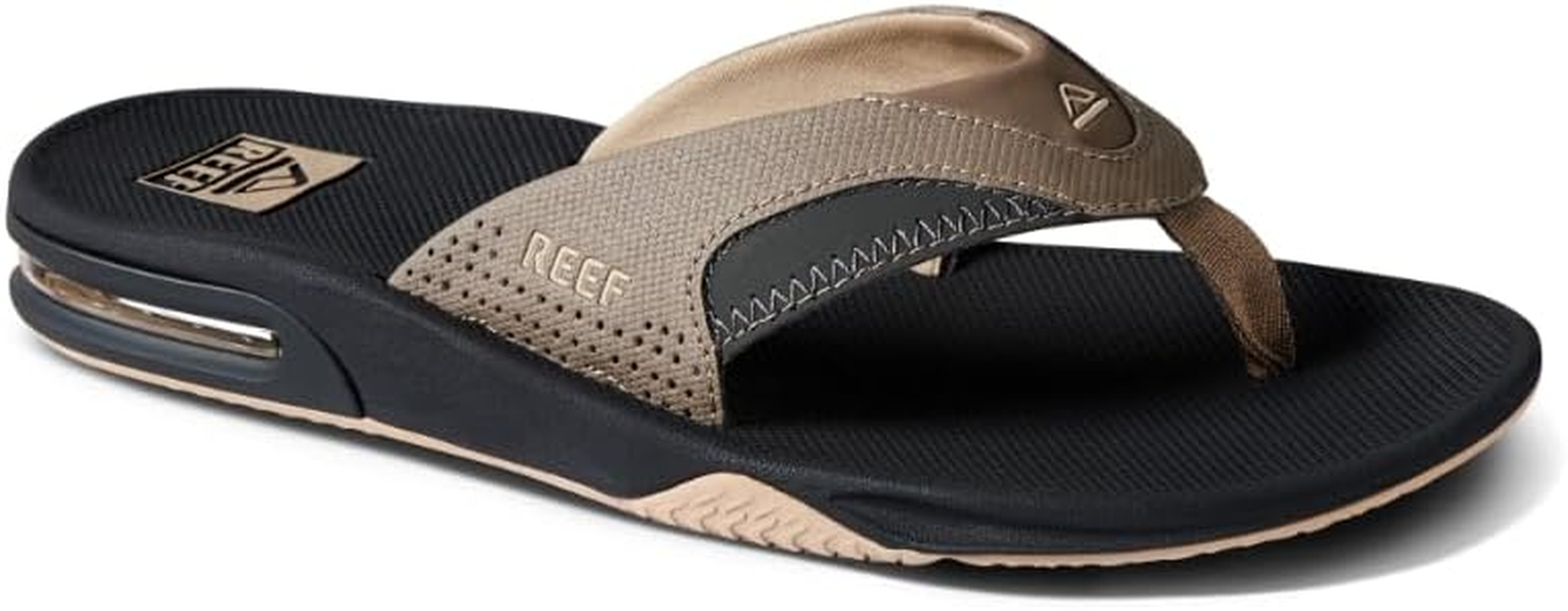 REEF Fanning Men'S Bottle Opener Flip Flop, Arch Support, Durable Outsole, Water Friendly, Vintage Brown Sunset, 4 image number 7