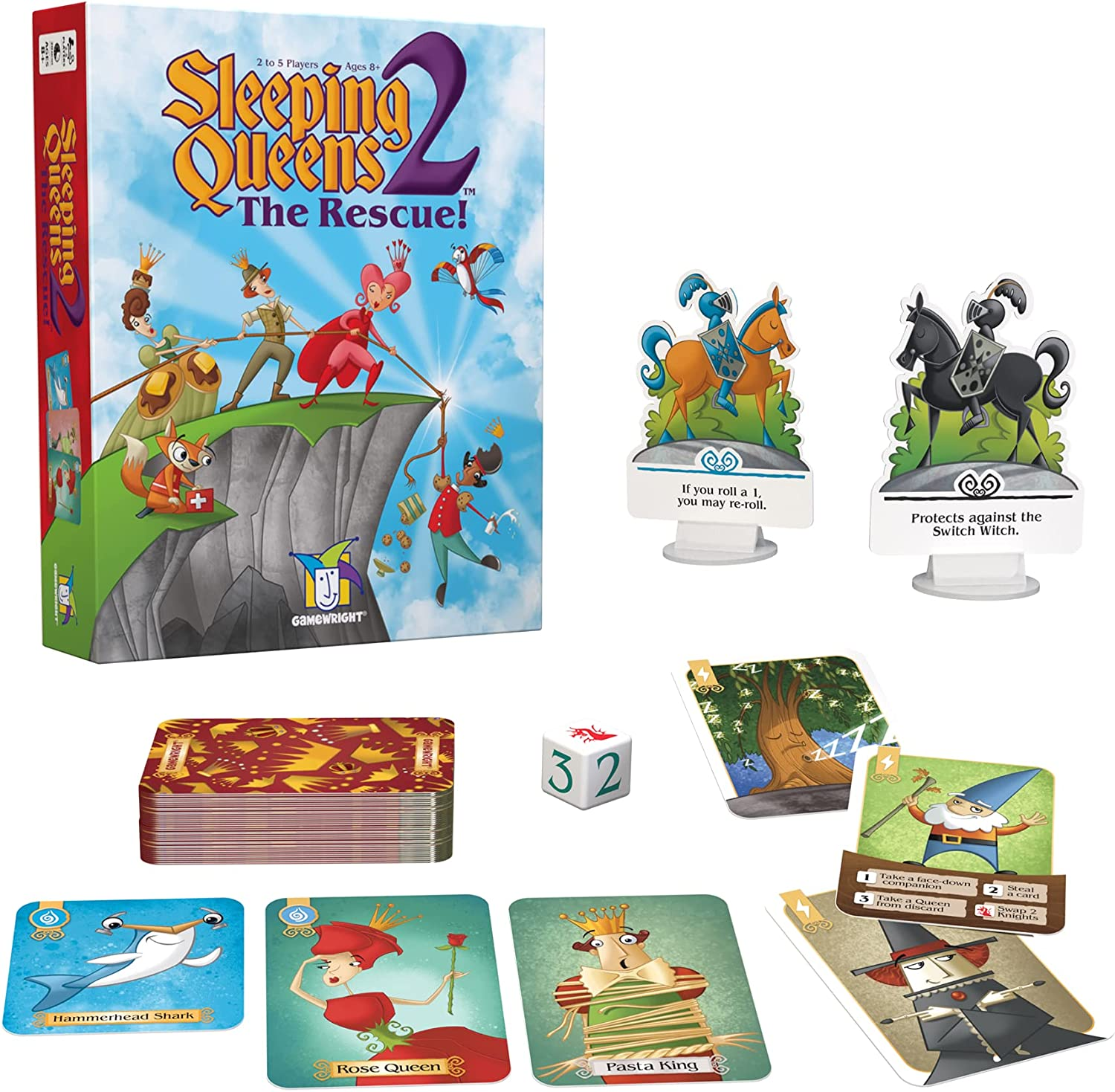 Gamewright Sleeping Queens 2, the Rescue Board Game