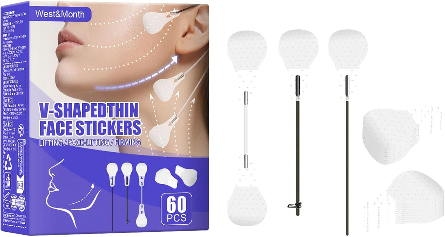 RIBHNXHI Face Lift Tape Invisible, 120Pcs Face Tape for Wrinkles and Sagging Skin, Instant Facelift Strings for Eyes Brows and Neck, Reusable Cosmetic Makeup Tape, Invisible Lifting Tape for Women (White) image number 5