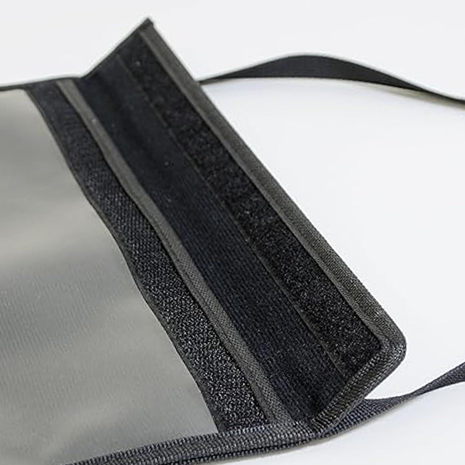 4-Pack Universal Black License Plate Cover with Strap - Dealer Test Drive License Plate Holder Bag for Car, Truck, SUV image number 2