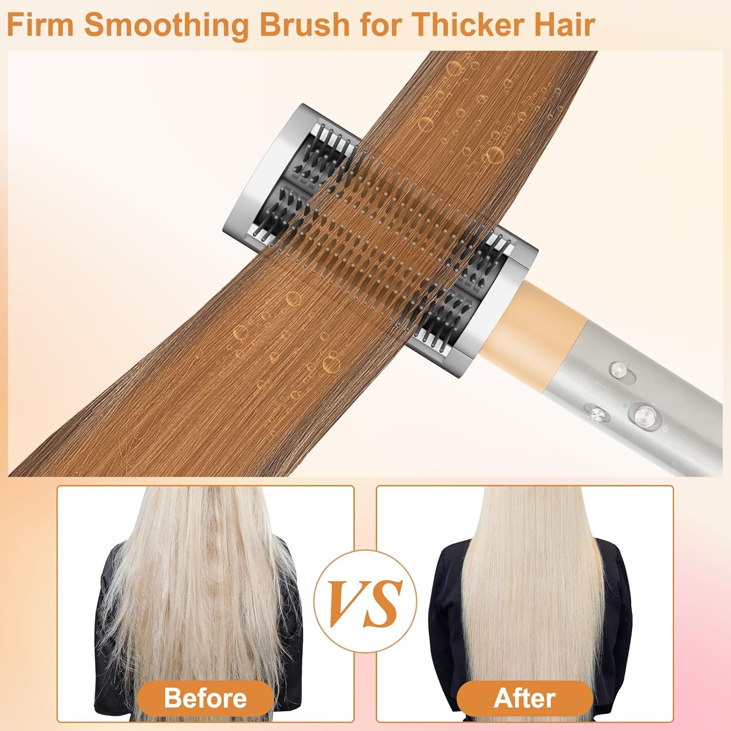 Firm Smoothing Brush for Dyson Airwrap, Hair Stying Drying Comb for Frizee-Prone Hair to Smoothing and Straight, Replacement Attachment for Part No.971892-08 image number 4