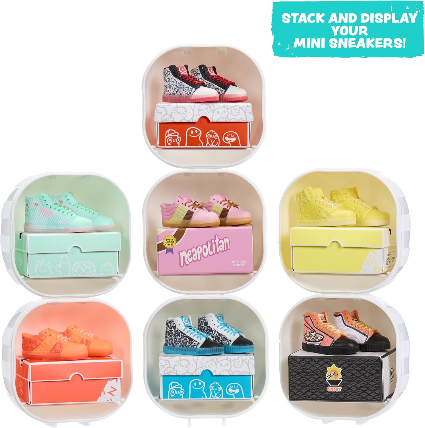 Mga&rsquo;S Miniverse Make It Mini Sneakers Mini Collectibles, Mystery Blind Packaging, DIY, Crafts, Mold, Fashion, Sneakers, NOT Edible, Collectors, 8+ image number 2