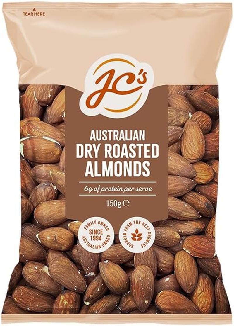 J.C.'S Quality Foods Roasted Australian Almonds 150G