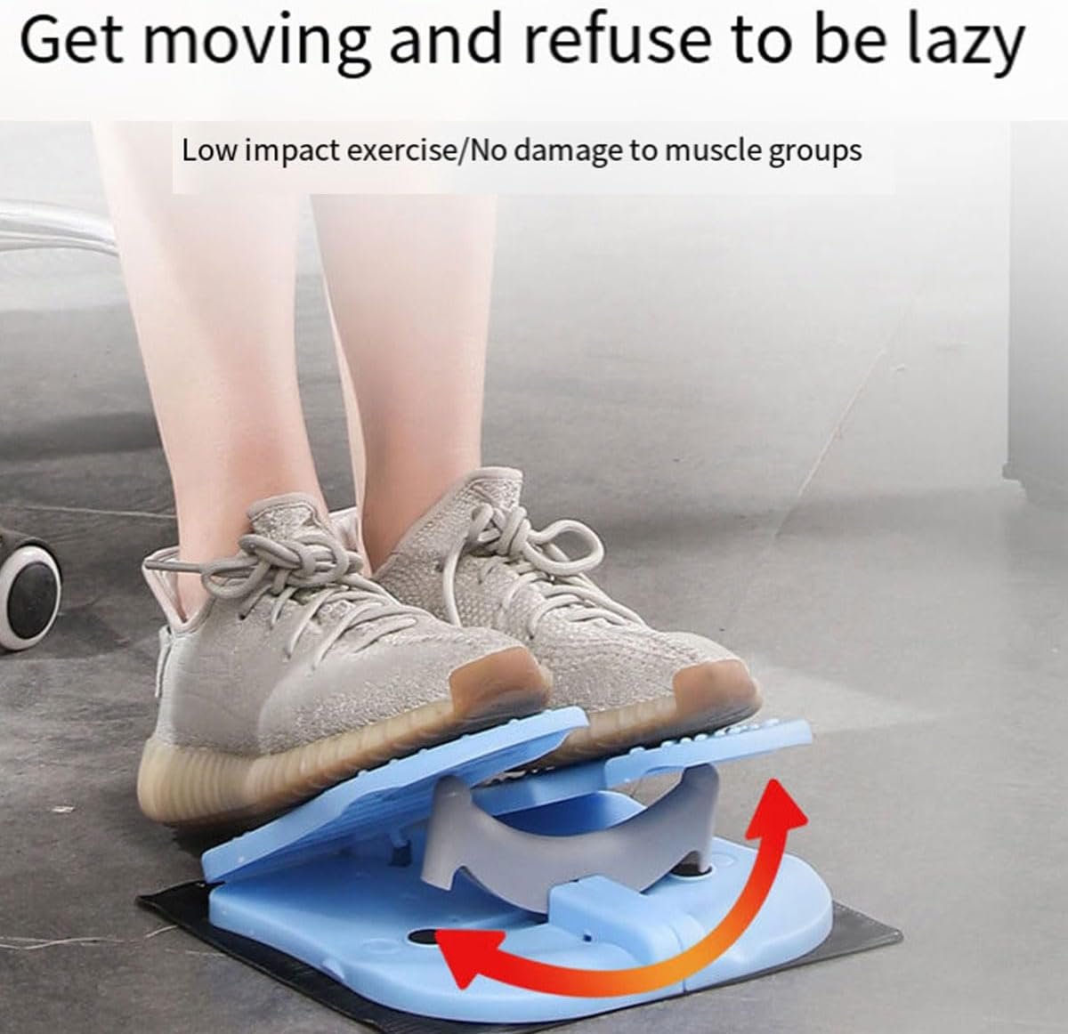 AIMALL Foot Machine Home Slimming Device - Indoor Mini Stepper for Leg Aerobic Training, Compact Fitness Trainer, Foldable and Portable