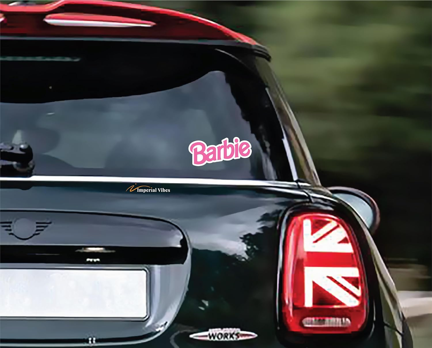 Imperial Vibes &ndash; Doll Sticker &ndash; Vinyl Pink Doll Sticker for Car, Truck, & Van &ndash; Indoor and Outdoor Use for Laptop &ndash; Waterproof Decal for Kids Bed and Water Bottle &ndash; Removable Notebook Decal - Imp 97