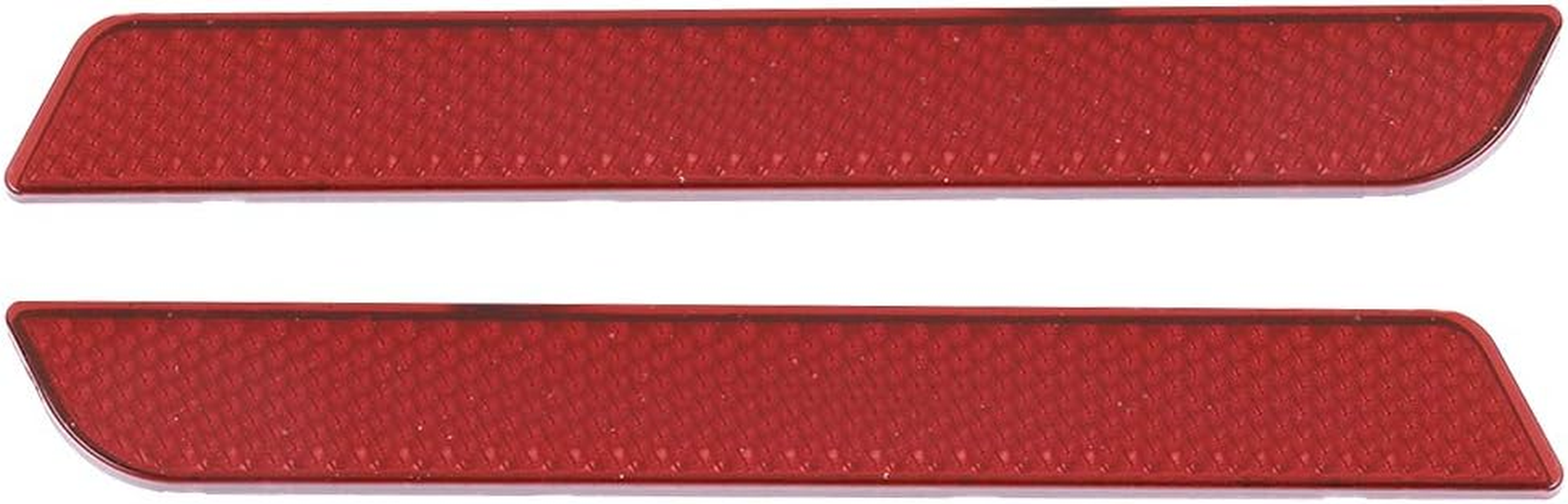 Saddle Bag Reflector Locking Cover Safety Warning Small Size Reflects Headlights Night Riding Safety Touring FLT FLHT FLHRC (Red),Other image number 3