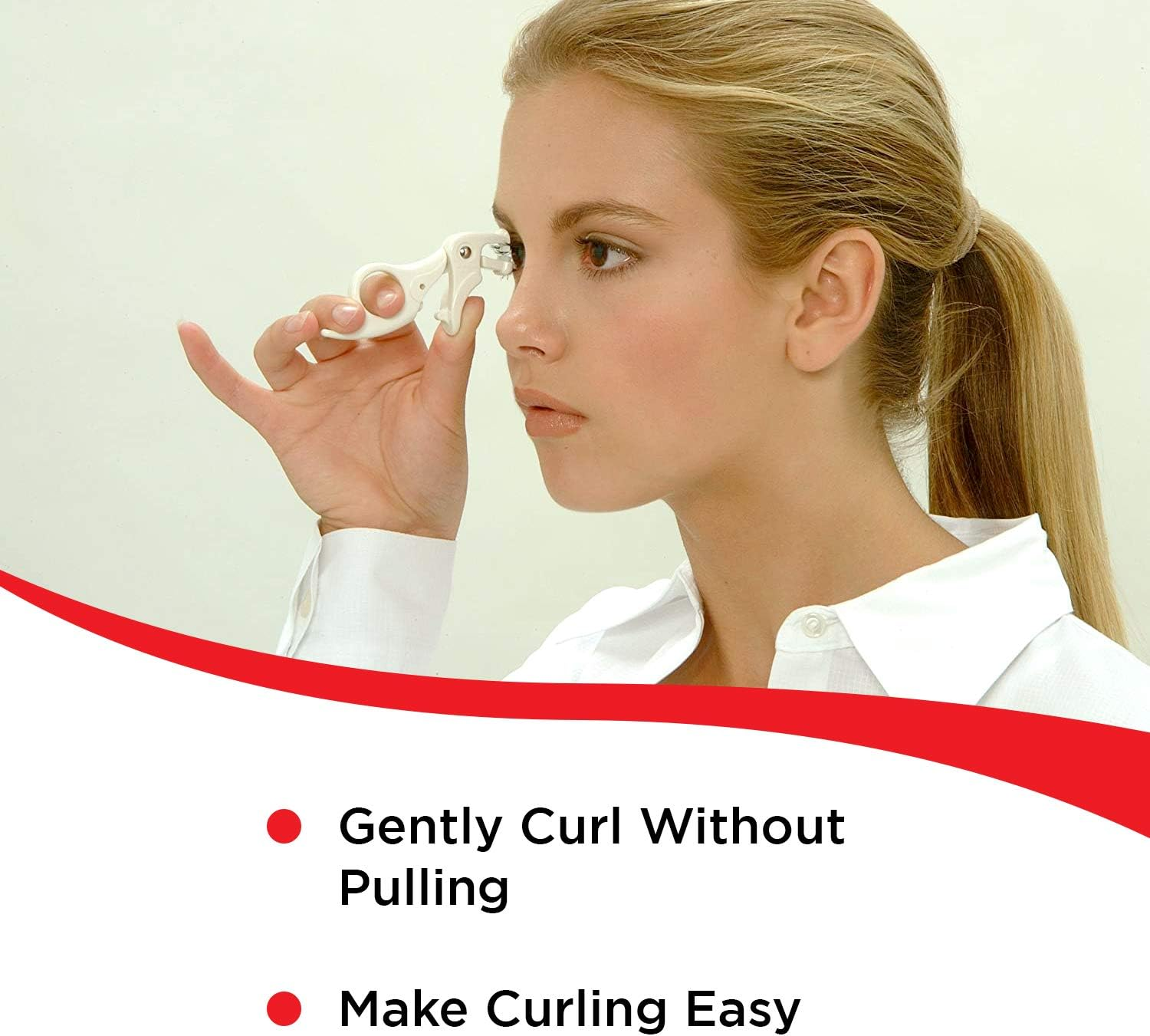 Seki Edge Spot Eyelash Curler (SS-600) - Lash Curler Adds Curl, Lift & Definition to Outer Corners of Lashes - Help Eyes Appear Larger & More Open - Comes with Extra Curler Replacement Pad image number 4